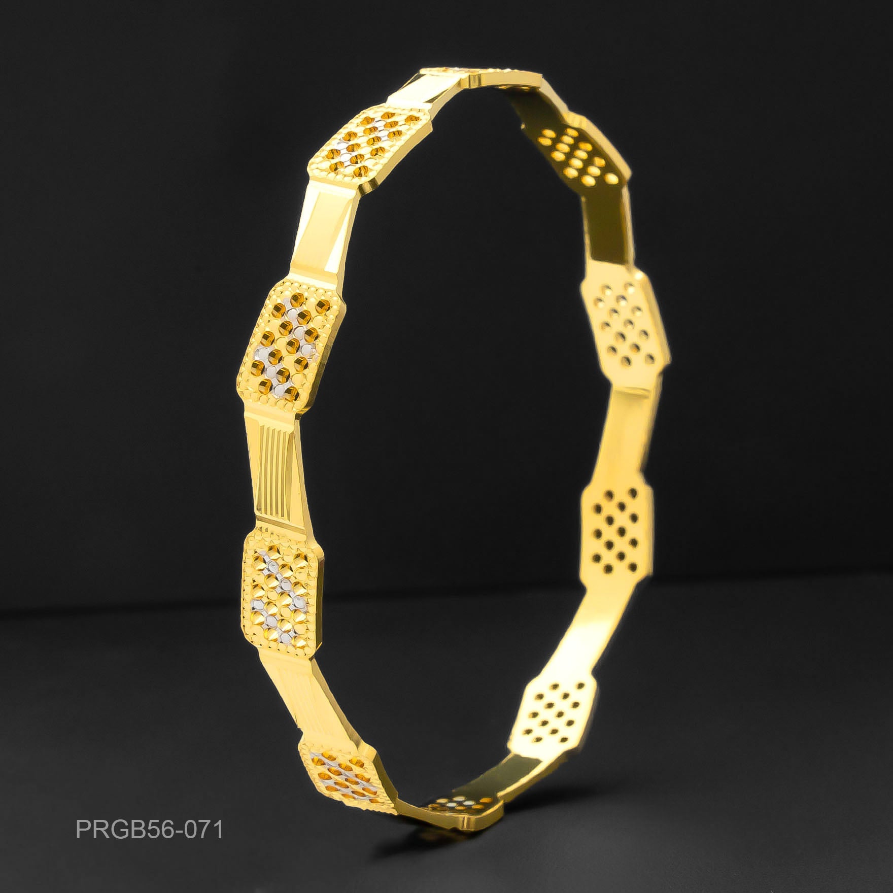 RHODIUM BANGLE PRGB56-071