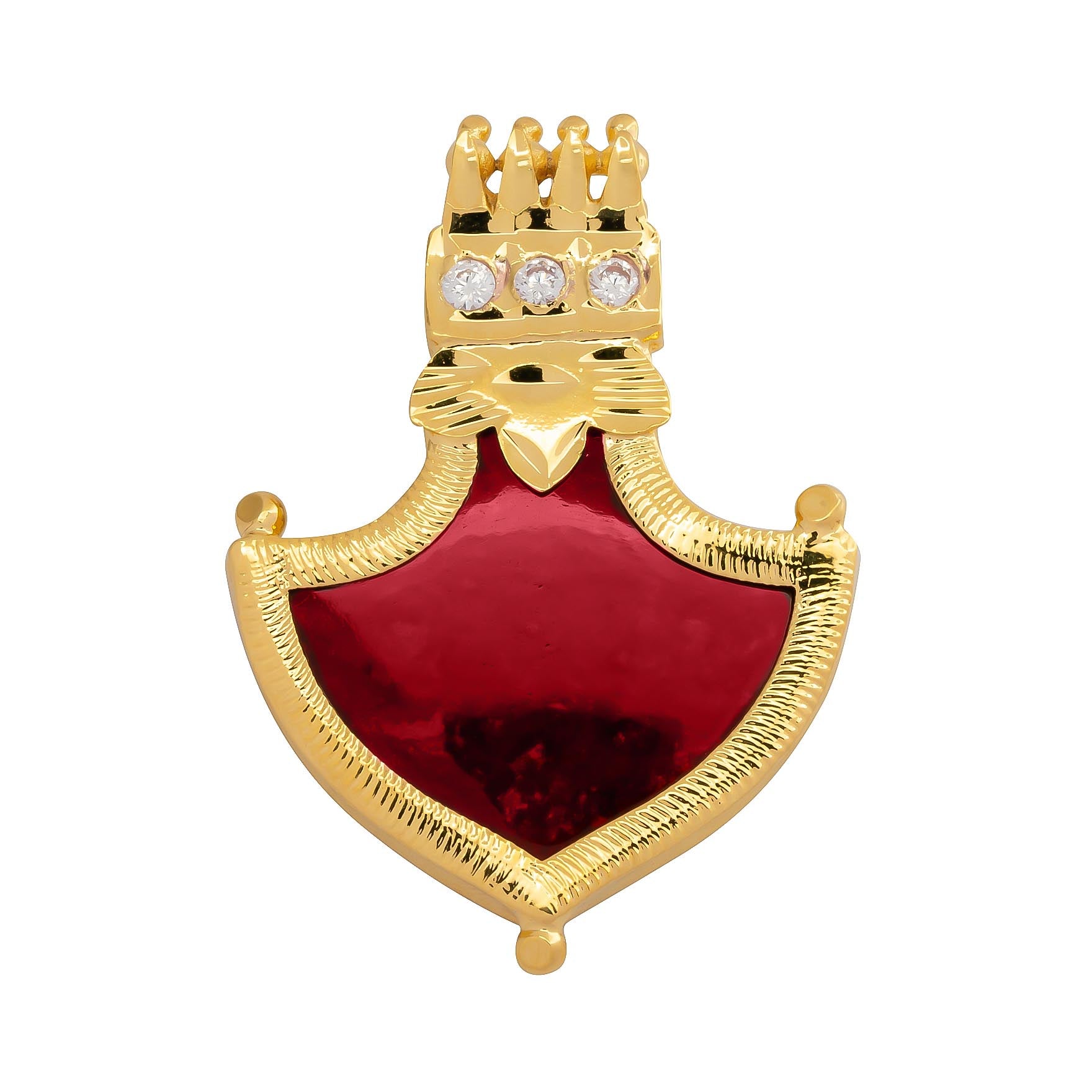 Palakka Red Stone Locket PSPKLTPX21A-082
