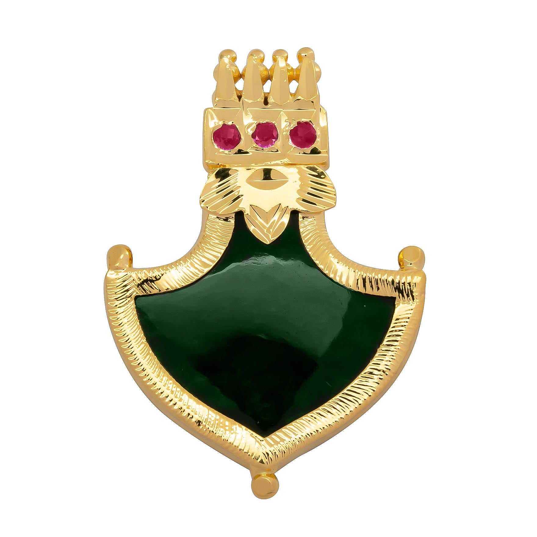 Palakka Green Stone Locket PSPKLTPG21A-082