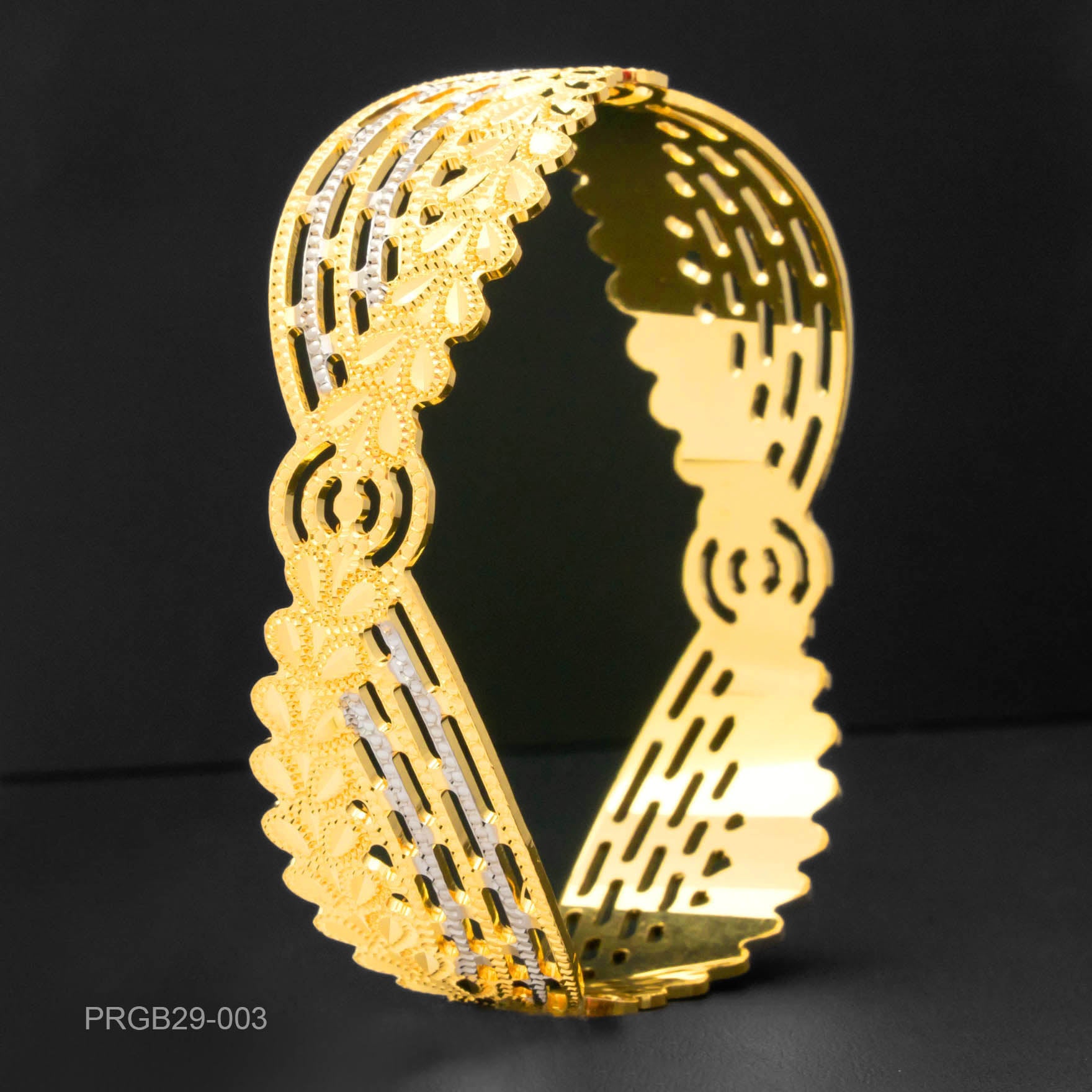 RHODIUM BANGLE PRGB29-003