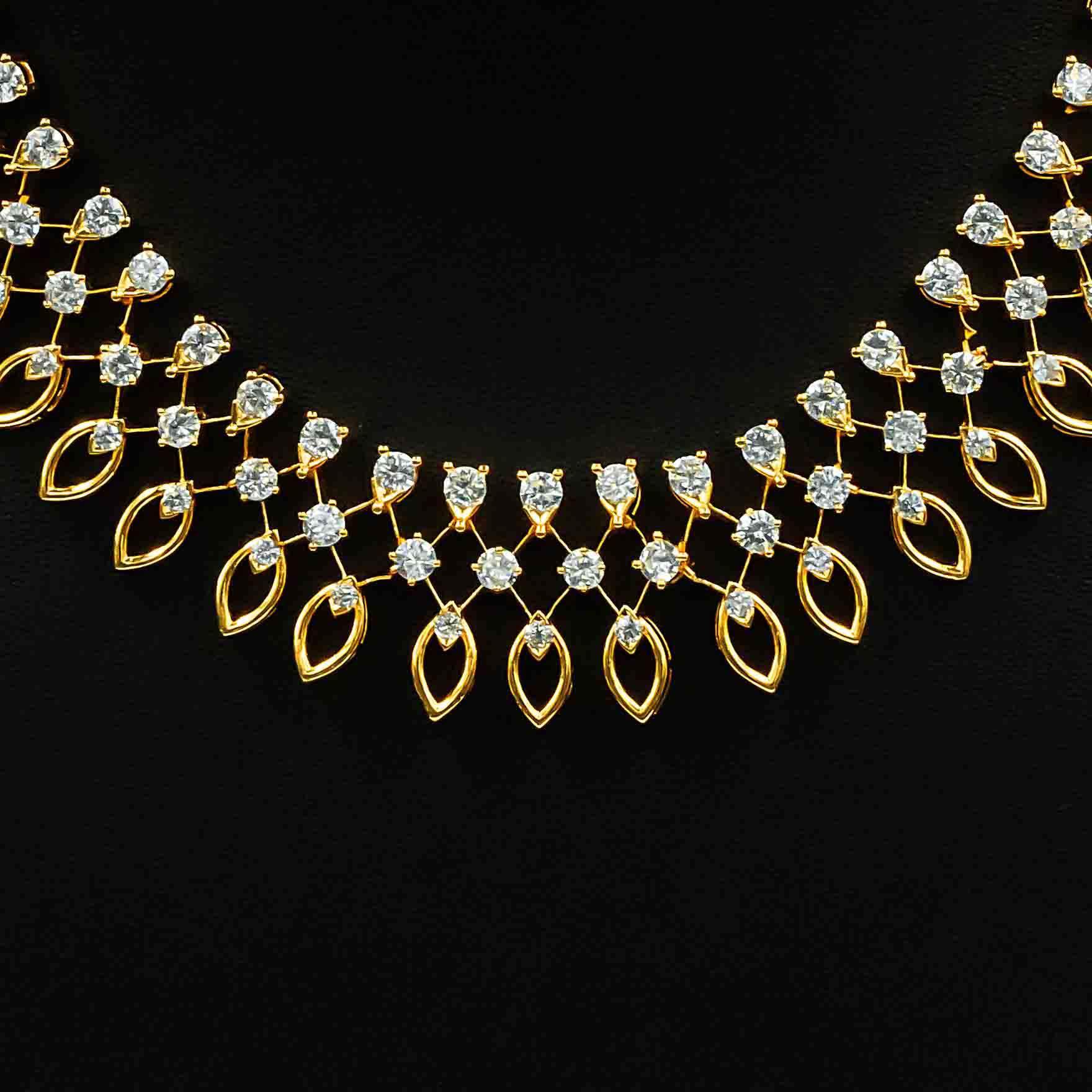 Stone Necklace with Stud PWSNS40W-008, PMSHST50W-052