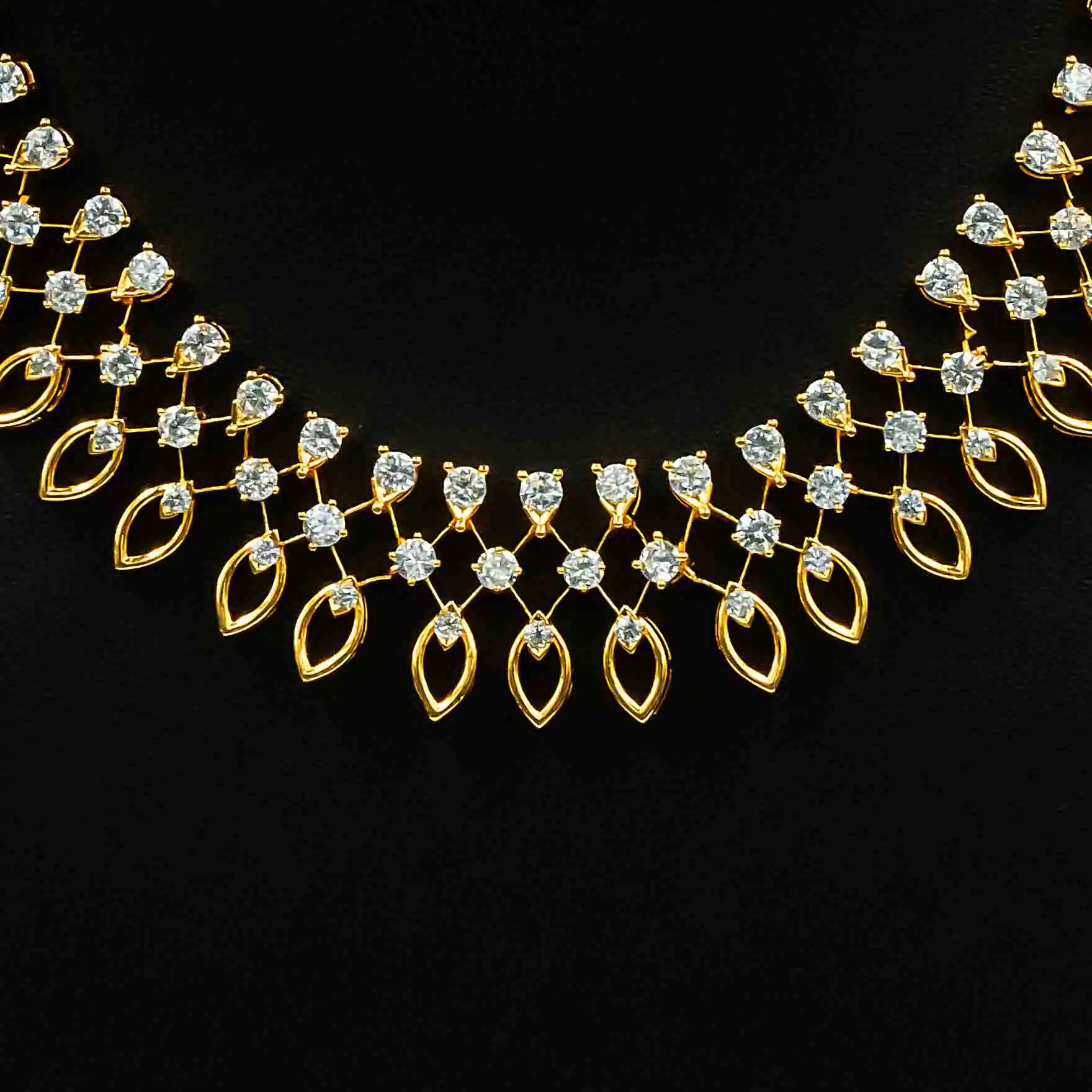 Premium Stone Necklace with Stud PMSNS40W-008, PMSHST50W-052