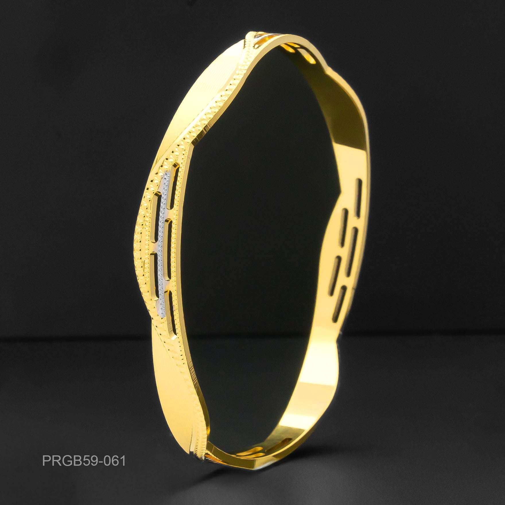 RHODIUM BANGLE PRGB59-061