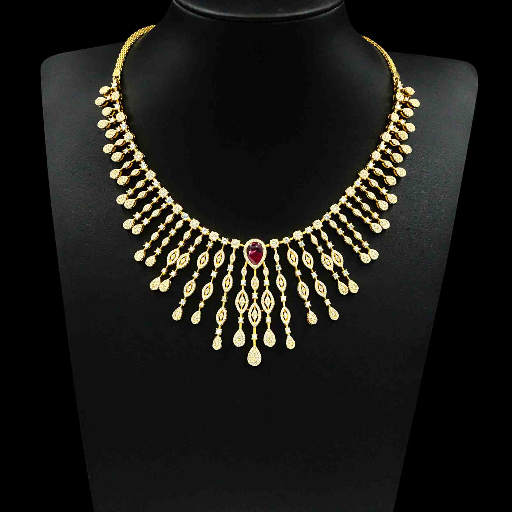 Stone Necklace with Stud PMSNS10WR-0041, PMSHST13WR-023