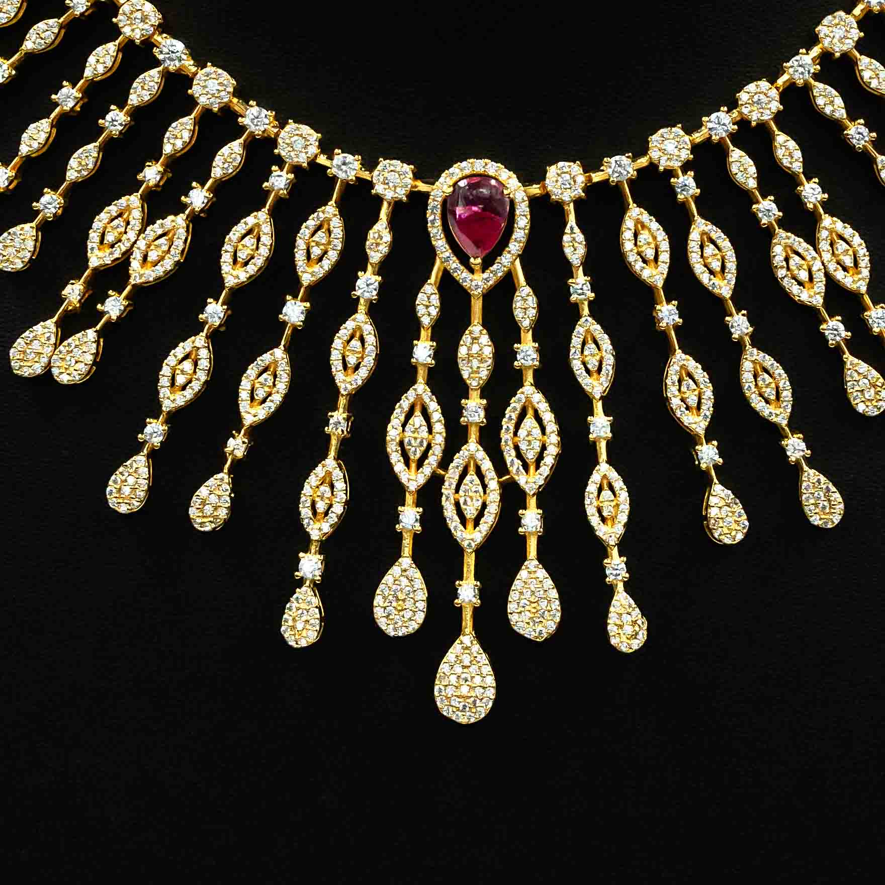 Stone Necklace with Stud PMSNS10WR-0041, PMSHST13WR-023
