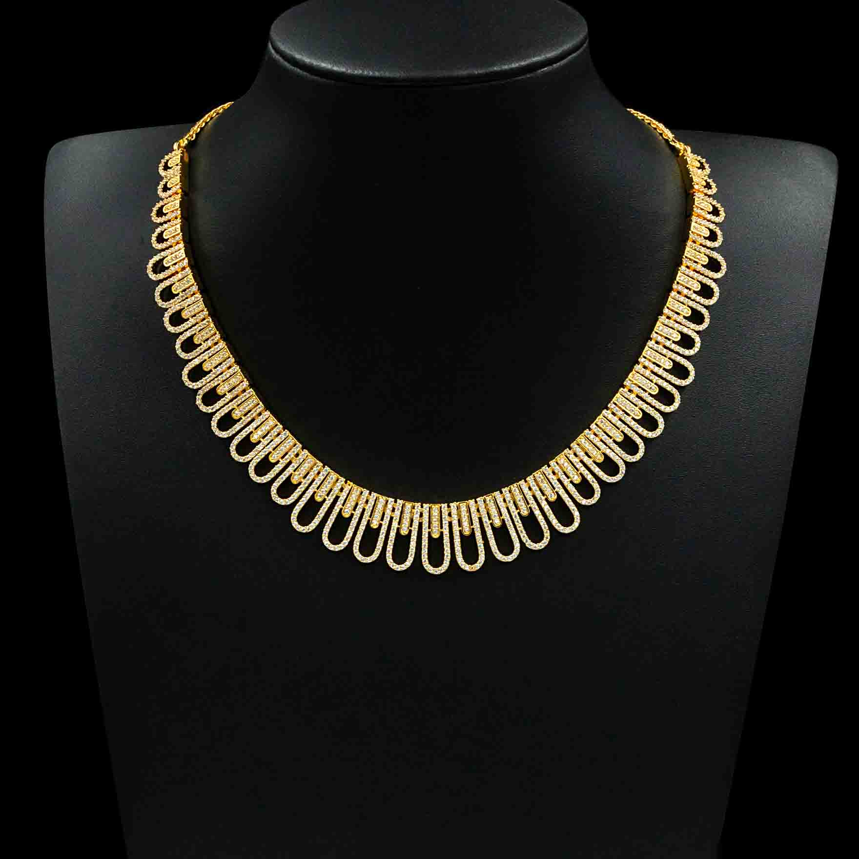 Stone Necklace with Stud PMSNS26W-008,PMSHST18W-002