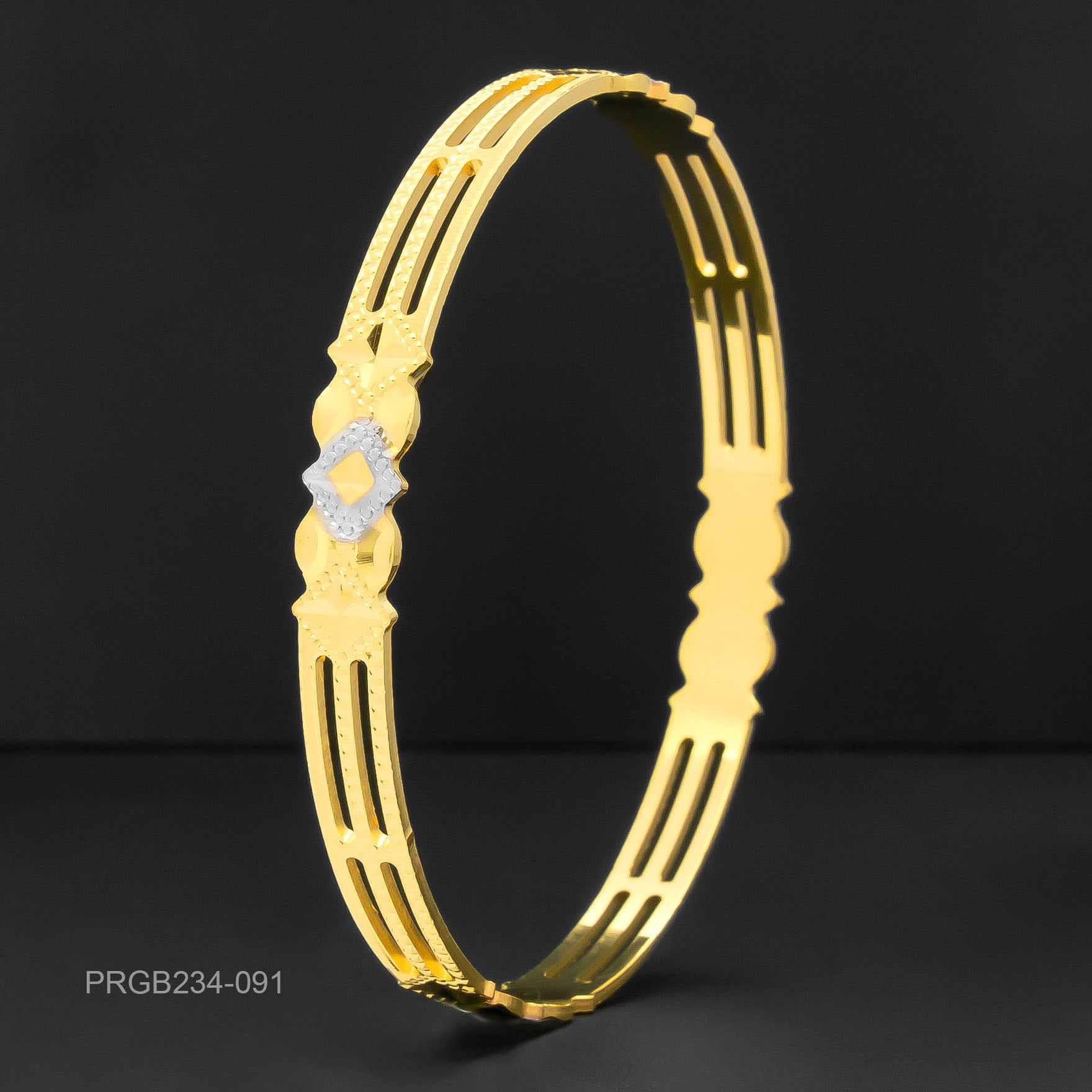 RHODIUM BANGLE PRGB234-091
