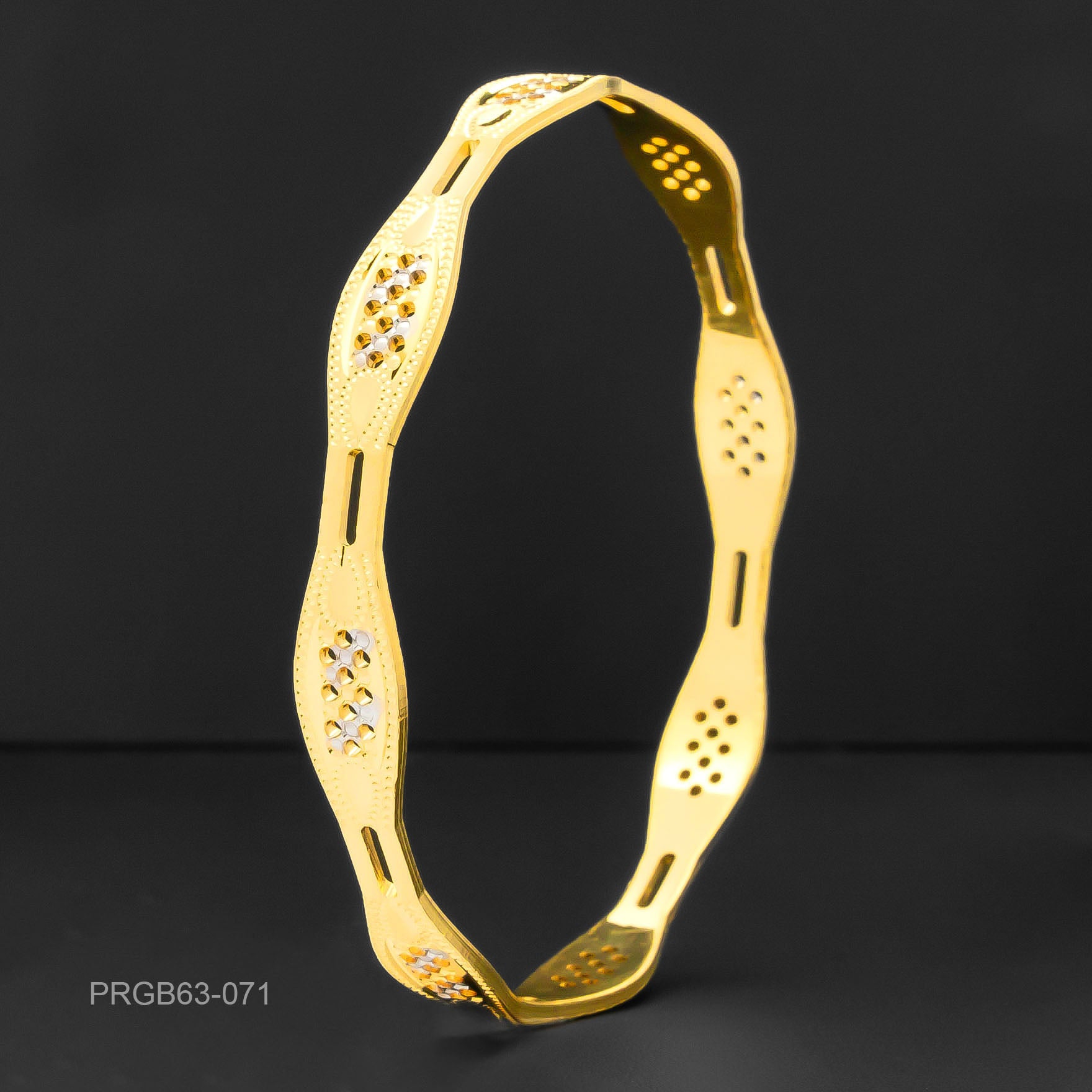 RHODIUM BANGLE PRGB63-071