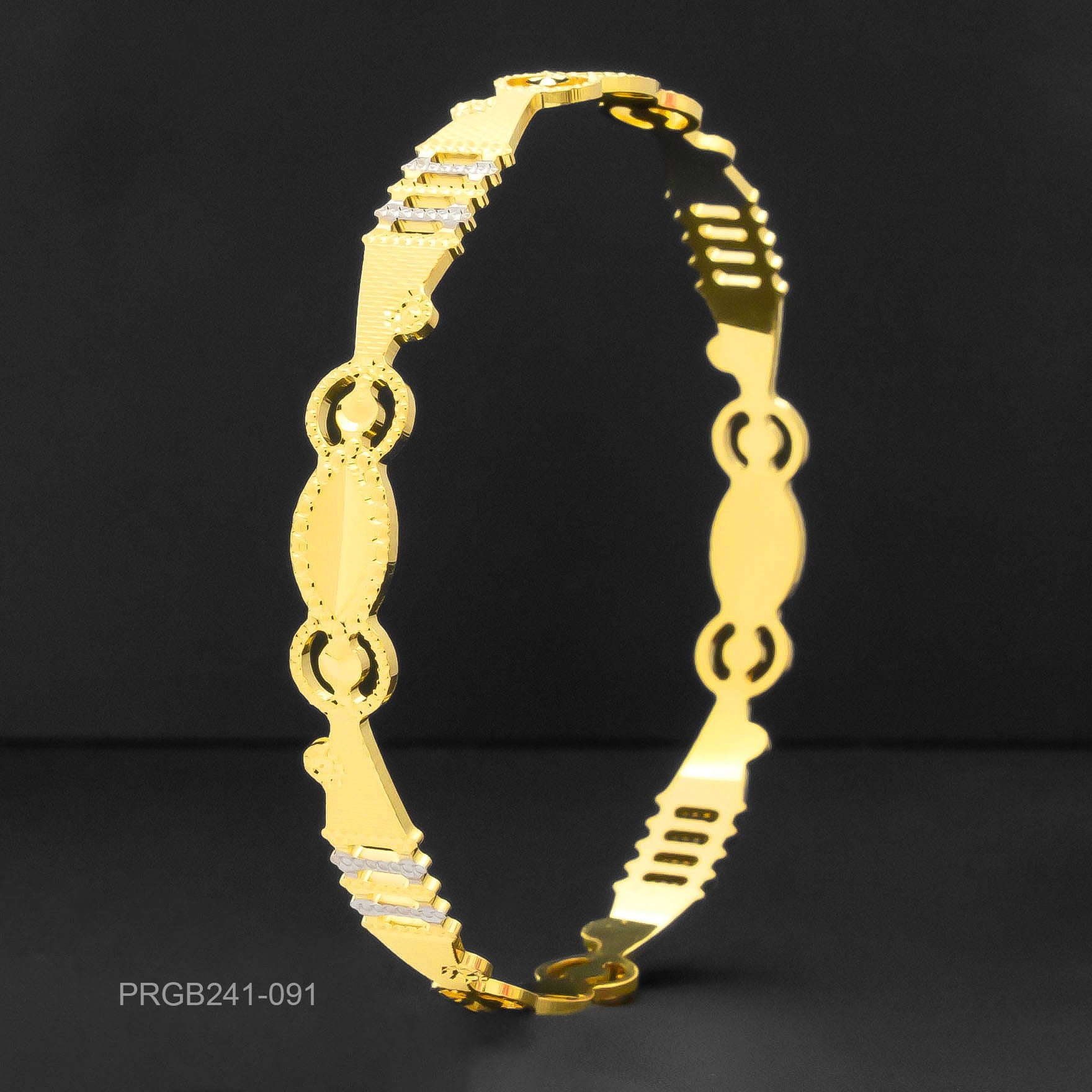 RHODIUM BANGLE PRGB241-091