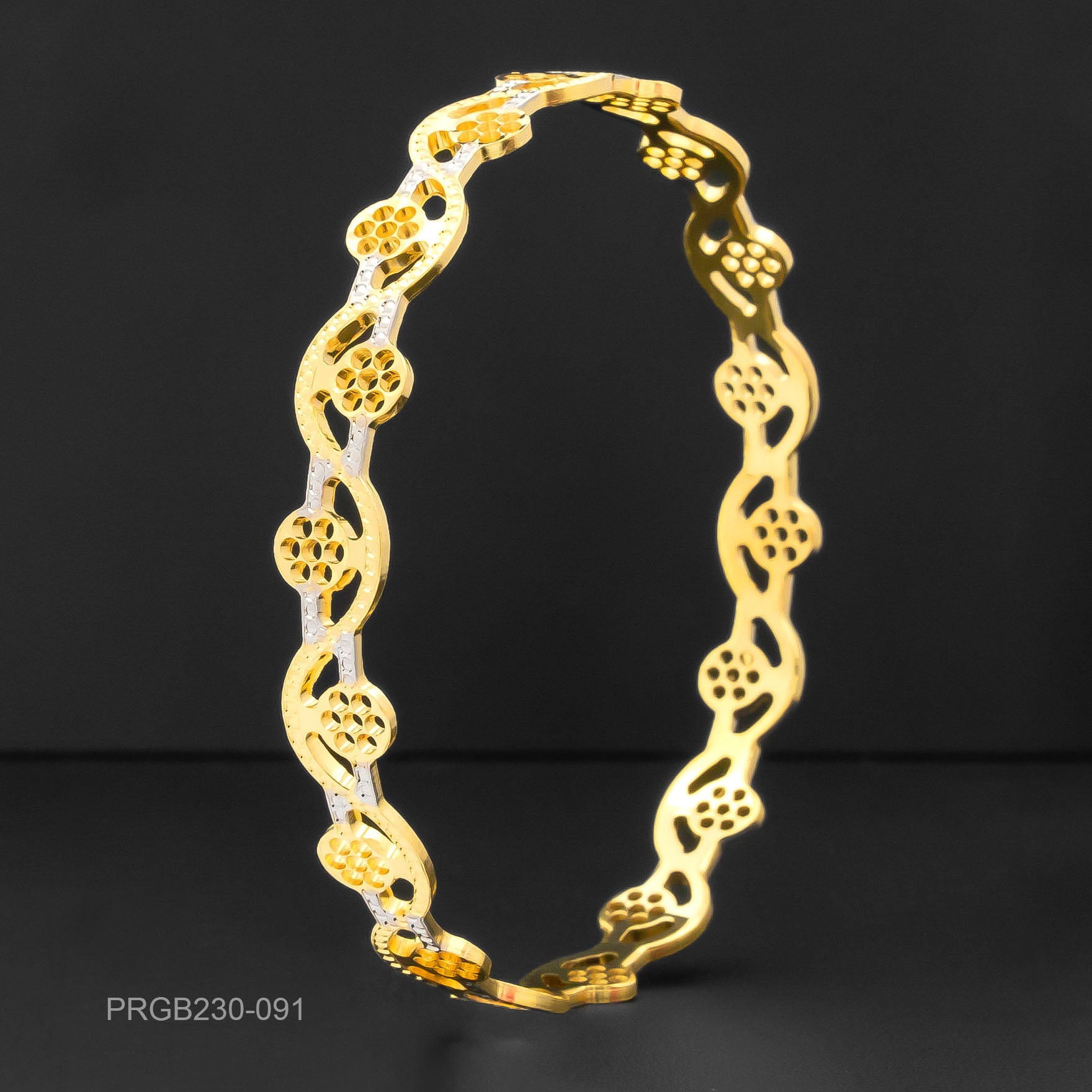 RHODIUM BANGLE PRGB230-091