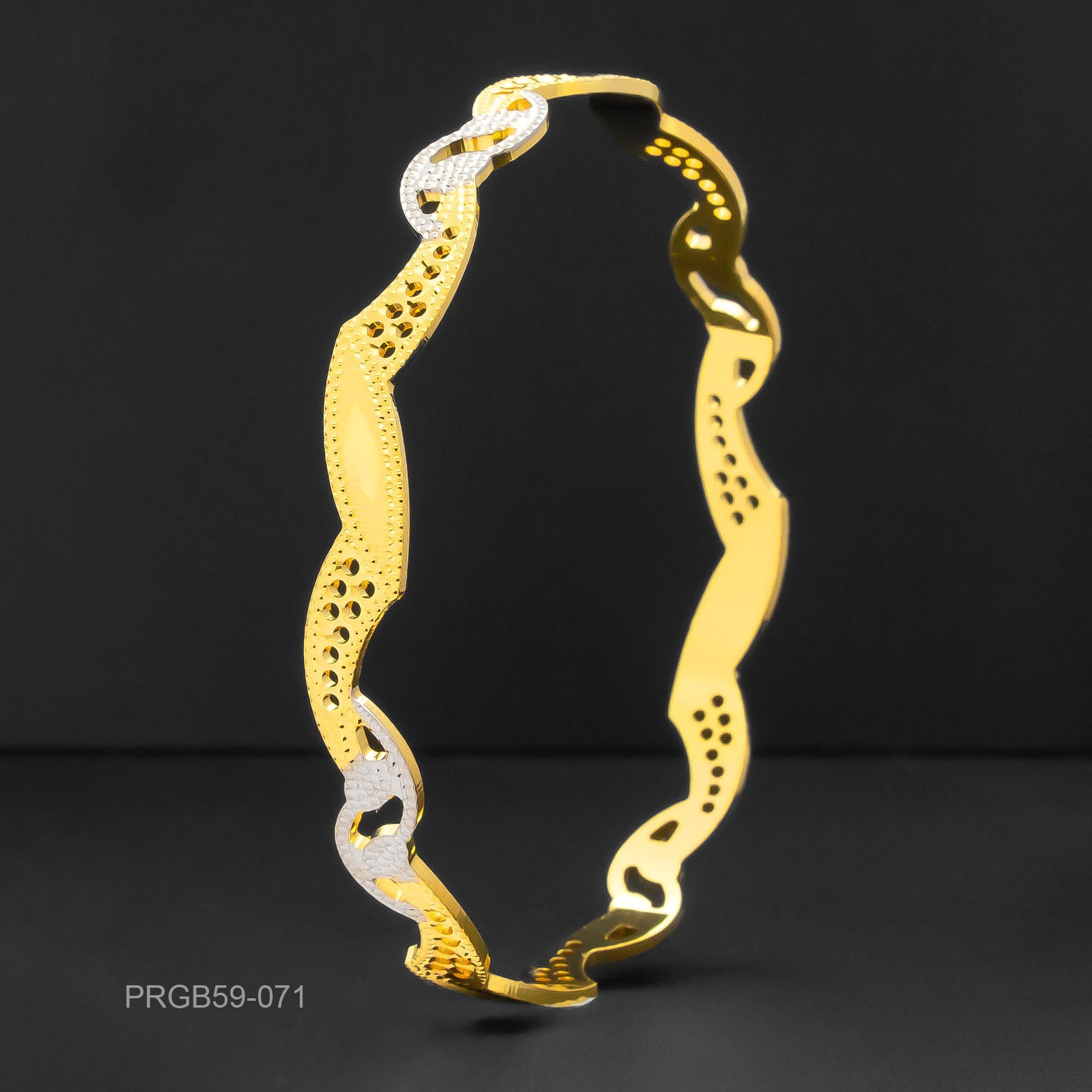 RHODIUM BANGLE PRGB59-071