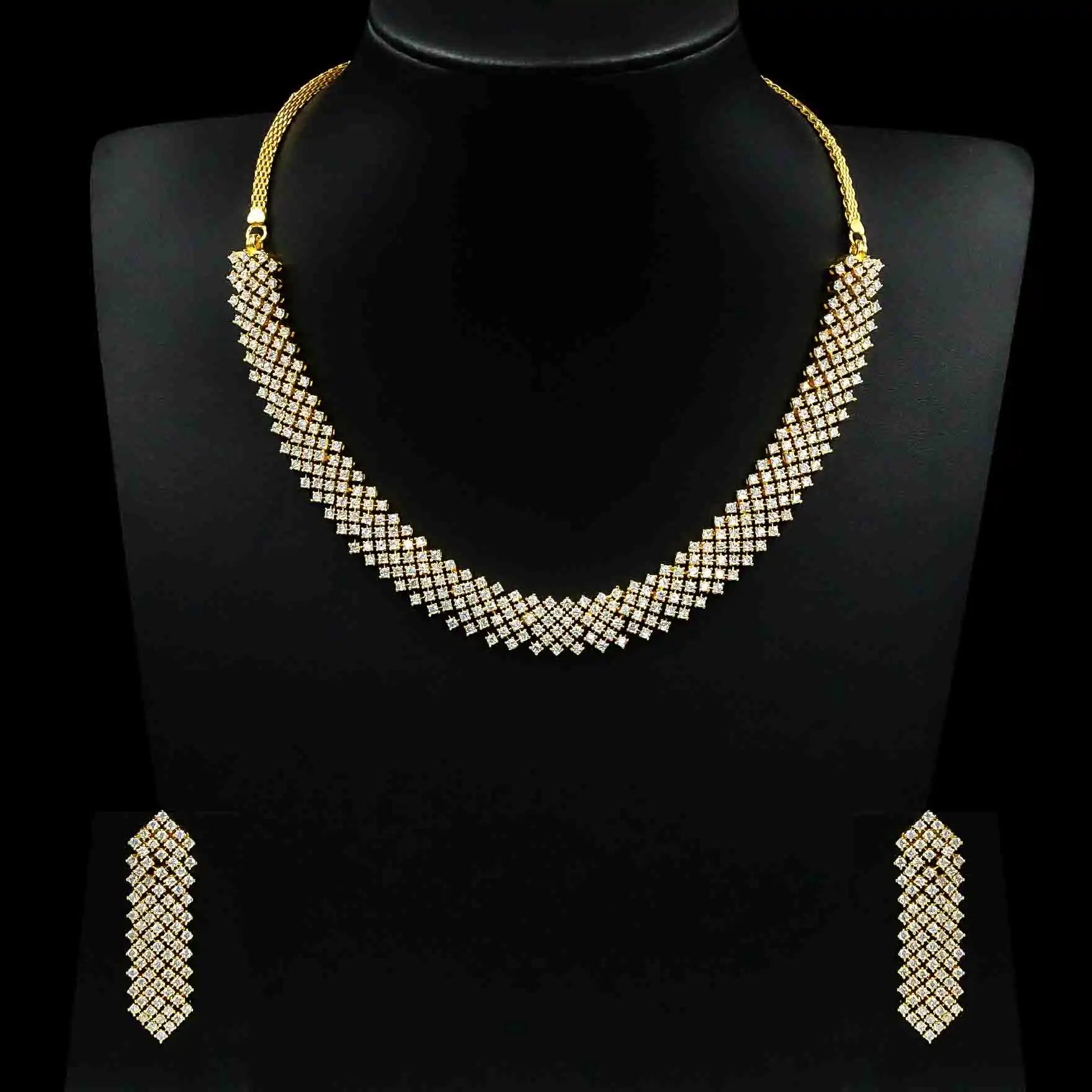 Stone Necklace with Stud PMSNS3W-007, PMSHST11W-052