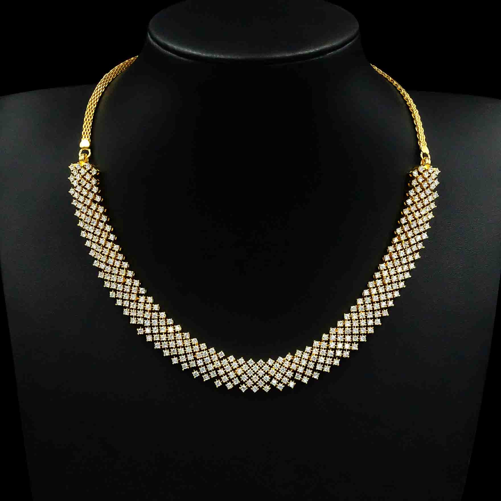 Stone Necklace with Stud PMSNS3W-007, PMSHST11W-052