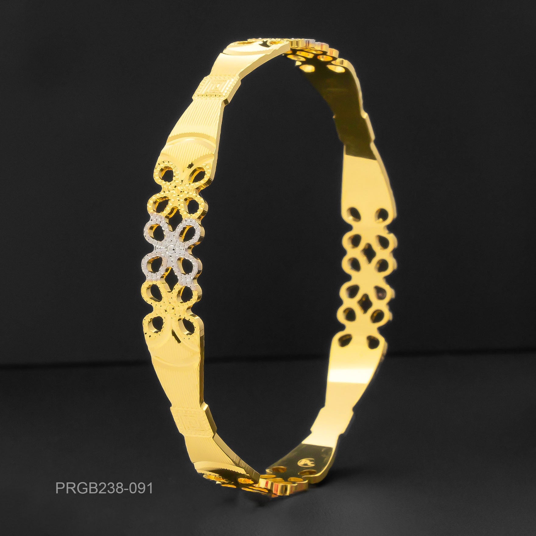 RHODIUM BANGLE PRGB238-091