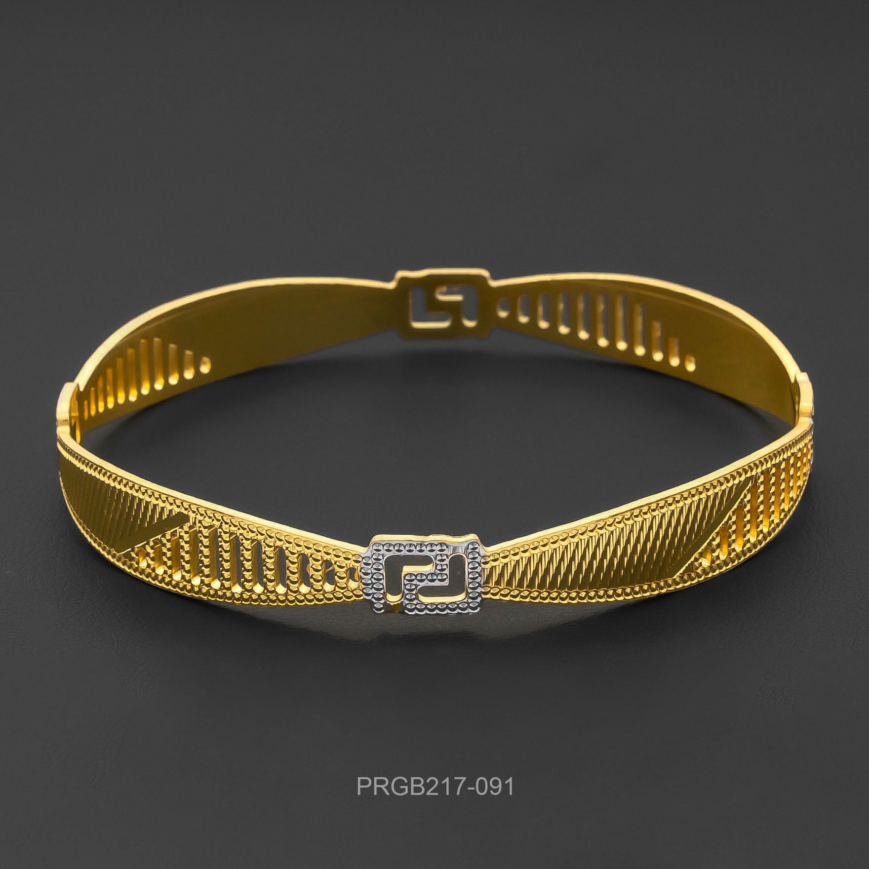 RHODIUM BANGLE PRGB217-091