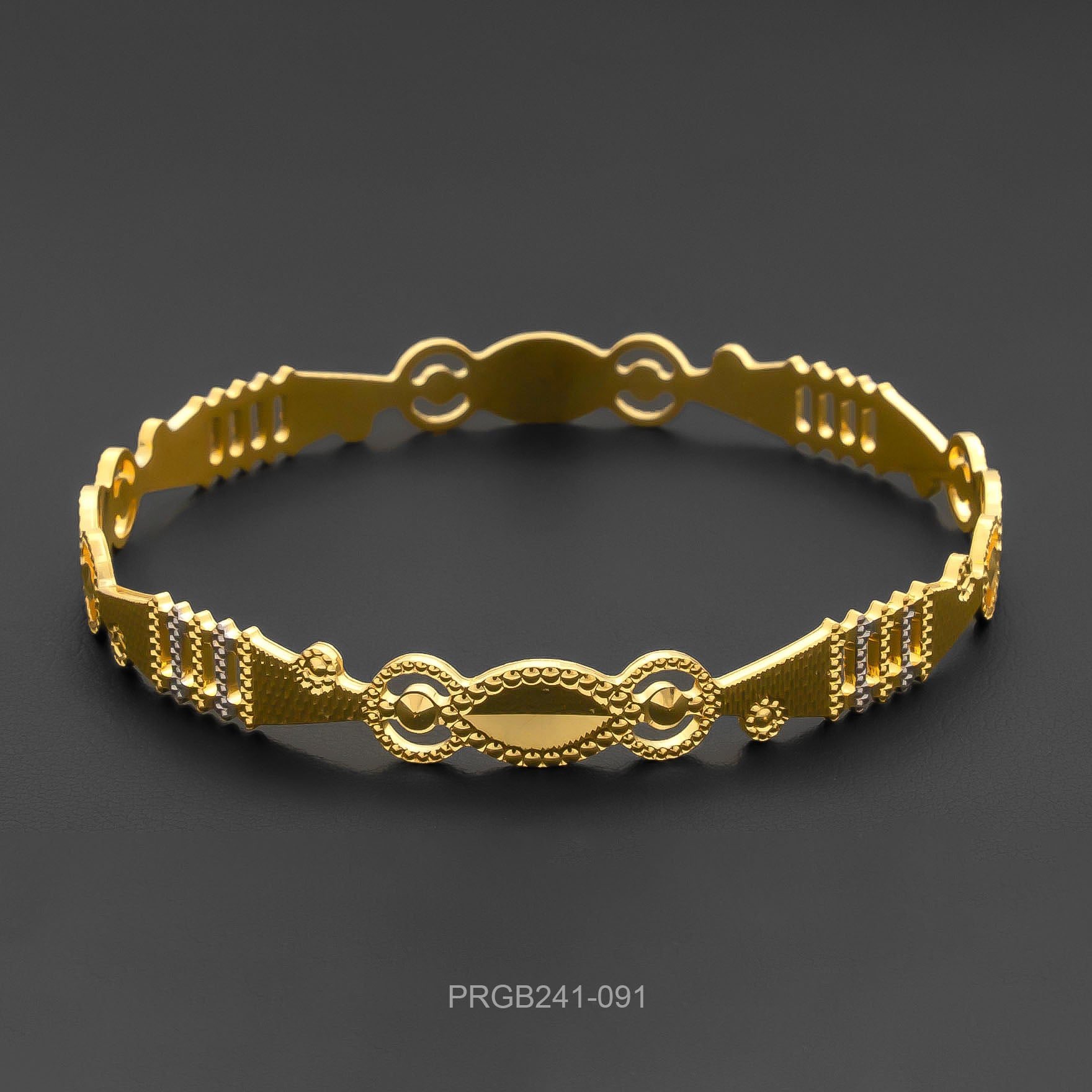RHODIUM BANGLE PRGB241-091