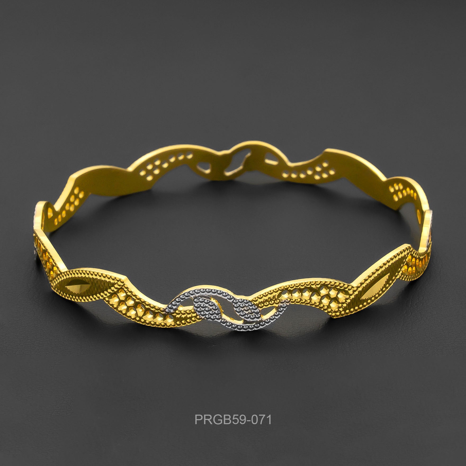 RHODIUM BANGLE PRGB59-071