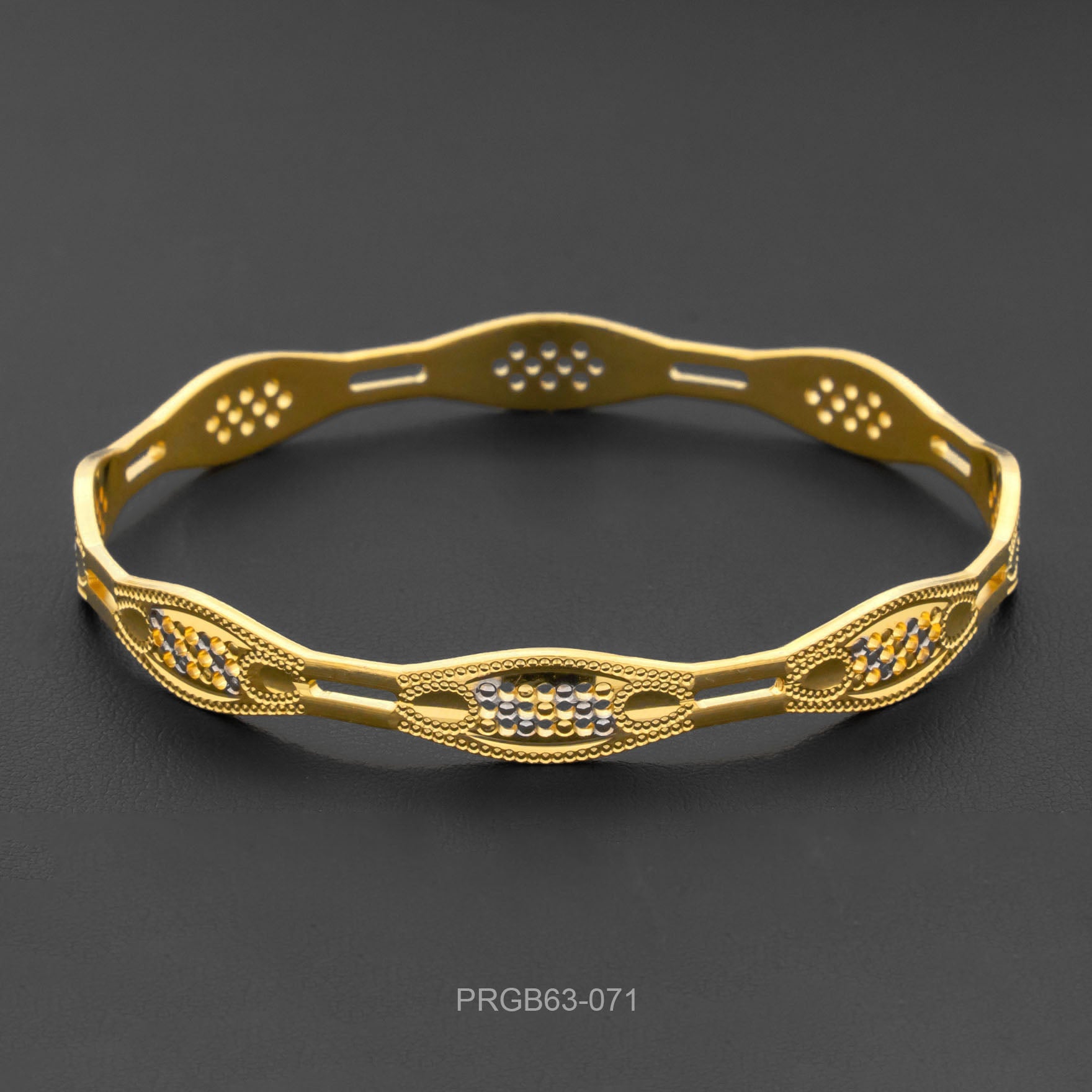 RHODIUM BANGLE PRGB63-071