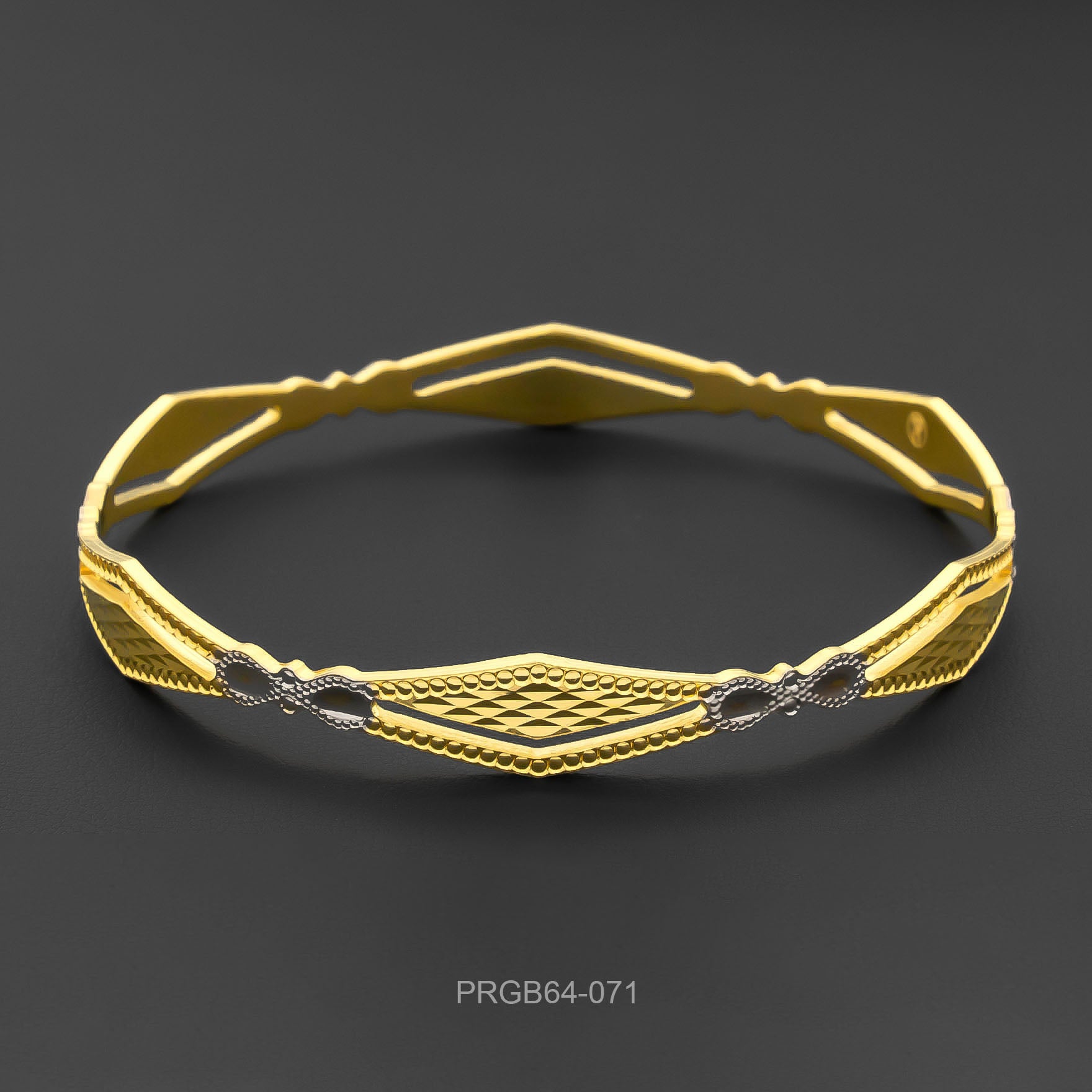 RHODIUM BANGLE PRGB64-071