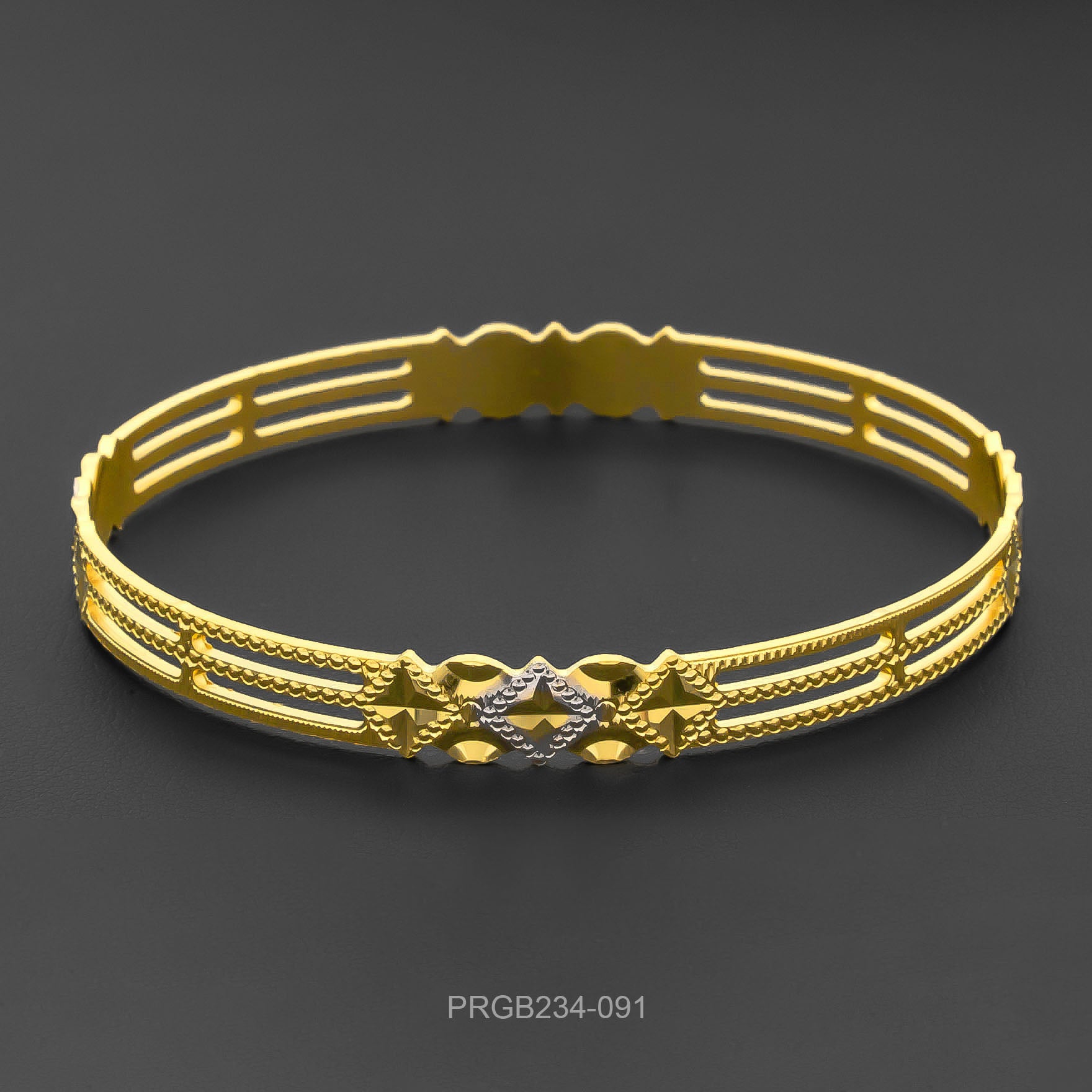 RHODIUM BANGLE PRGB234-091