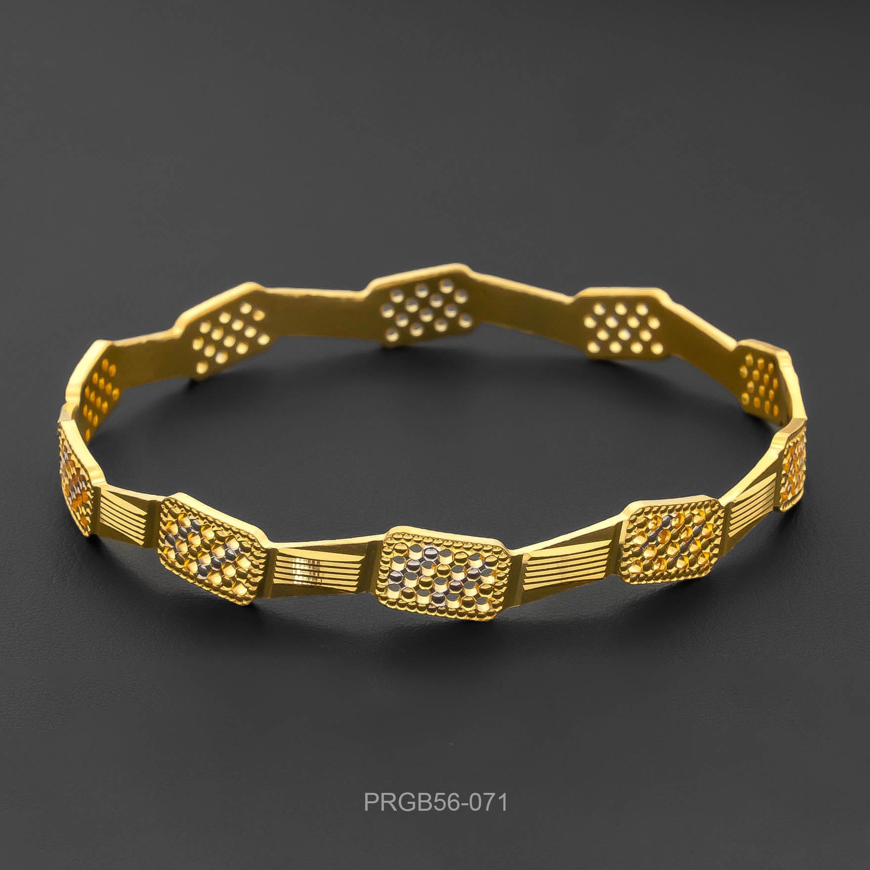 RHODIUM BANGLE PRGB56-071