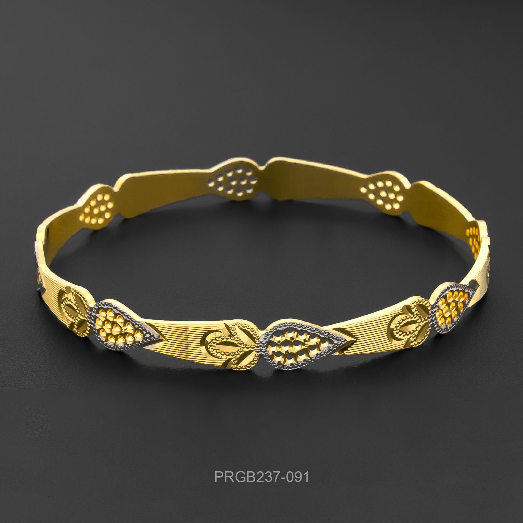 RHODIUM BANGLE PRGB237-091