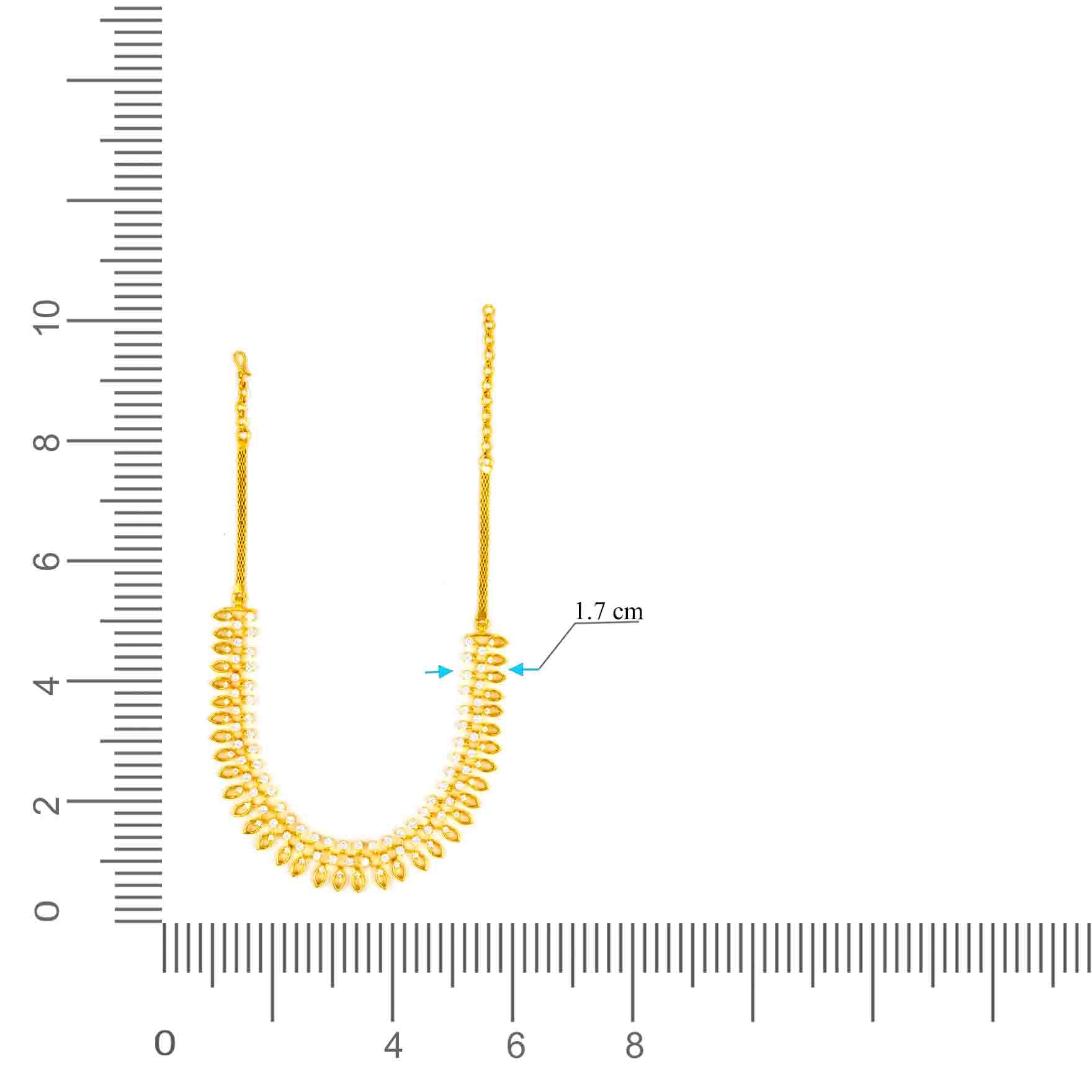 Stone Necklace with Stud PMSNS40W-008, PMSHST50W-052