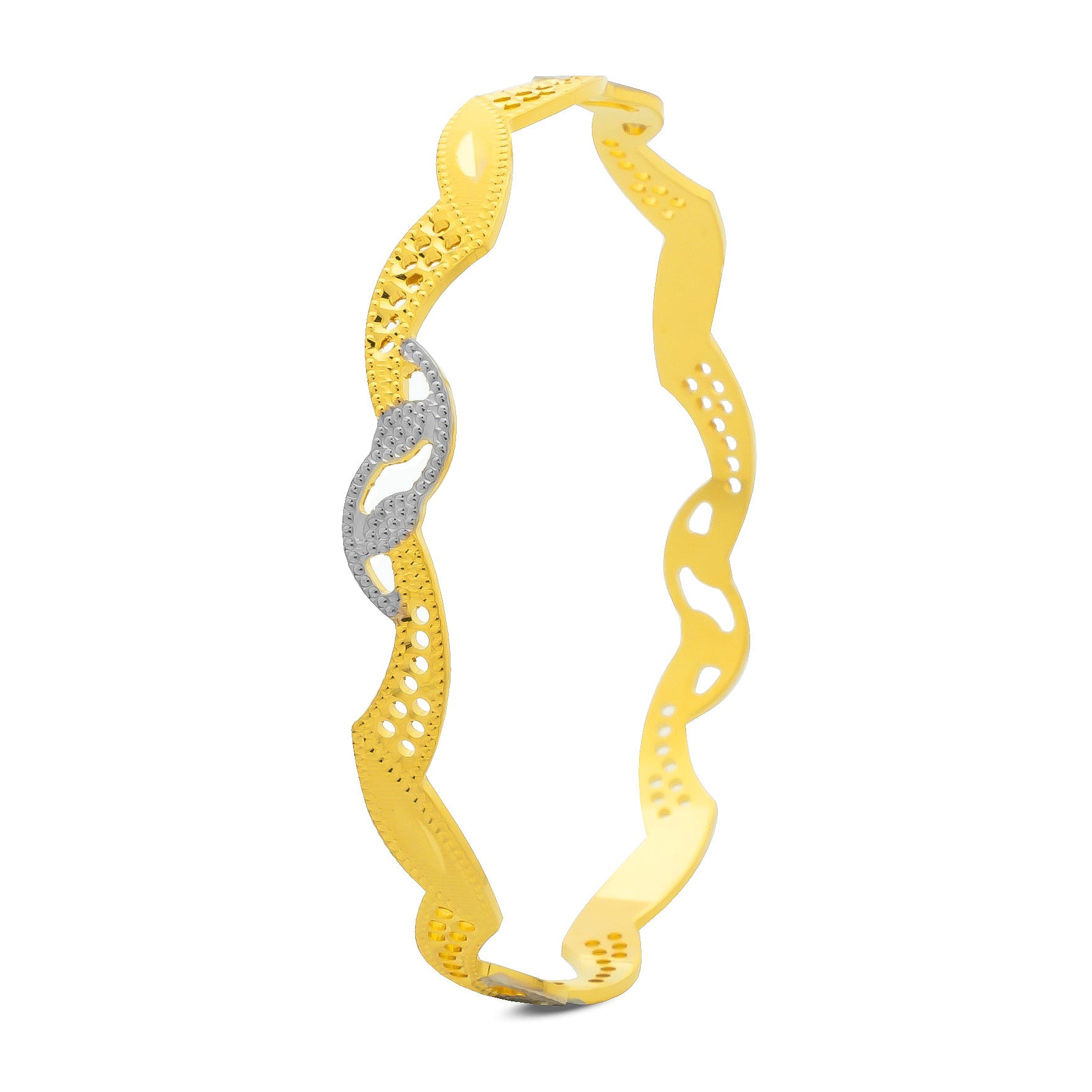 RHODIUM BANGLE PRGB59-071