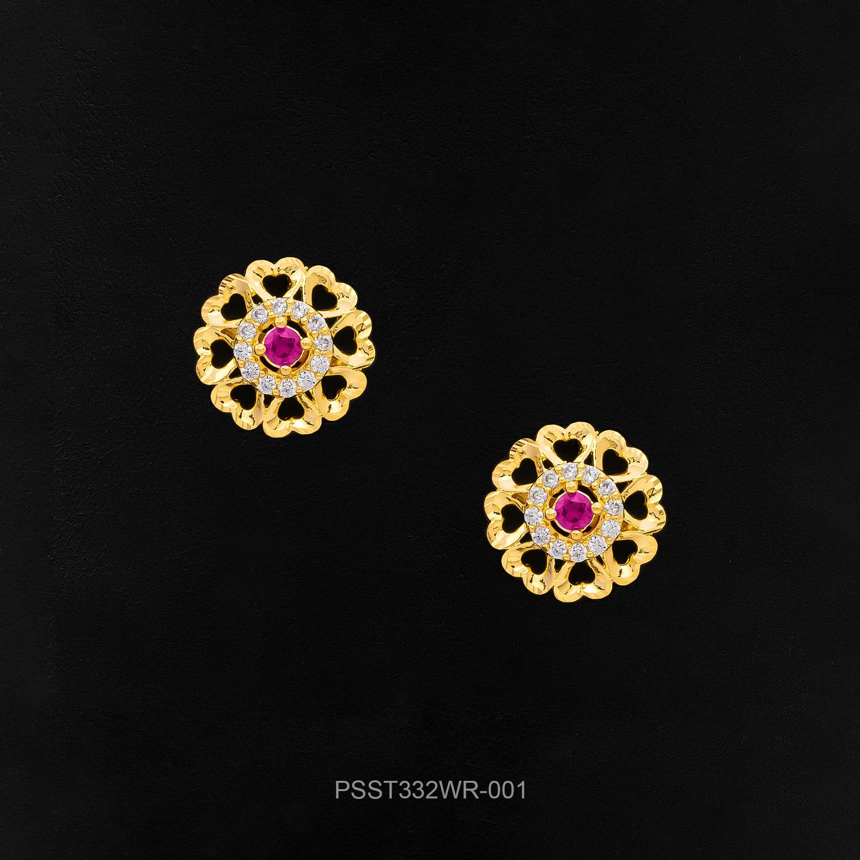 Get Latest Gold Plated Stone Earring Designs | Parakkat Jewels