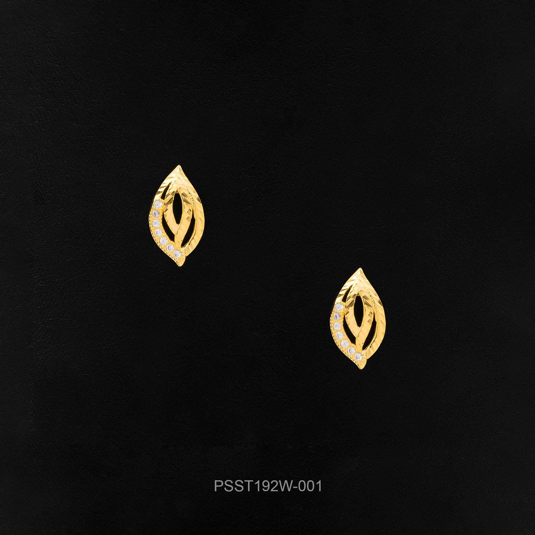 Shop 24 ct Gold Layered Stone Earrings | Parakkat Jewels