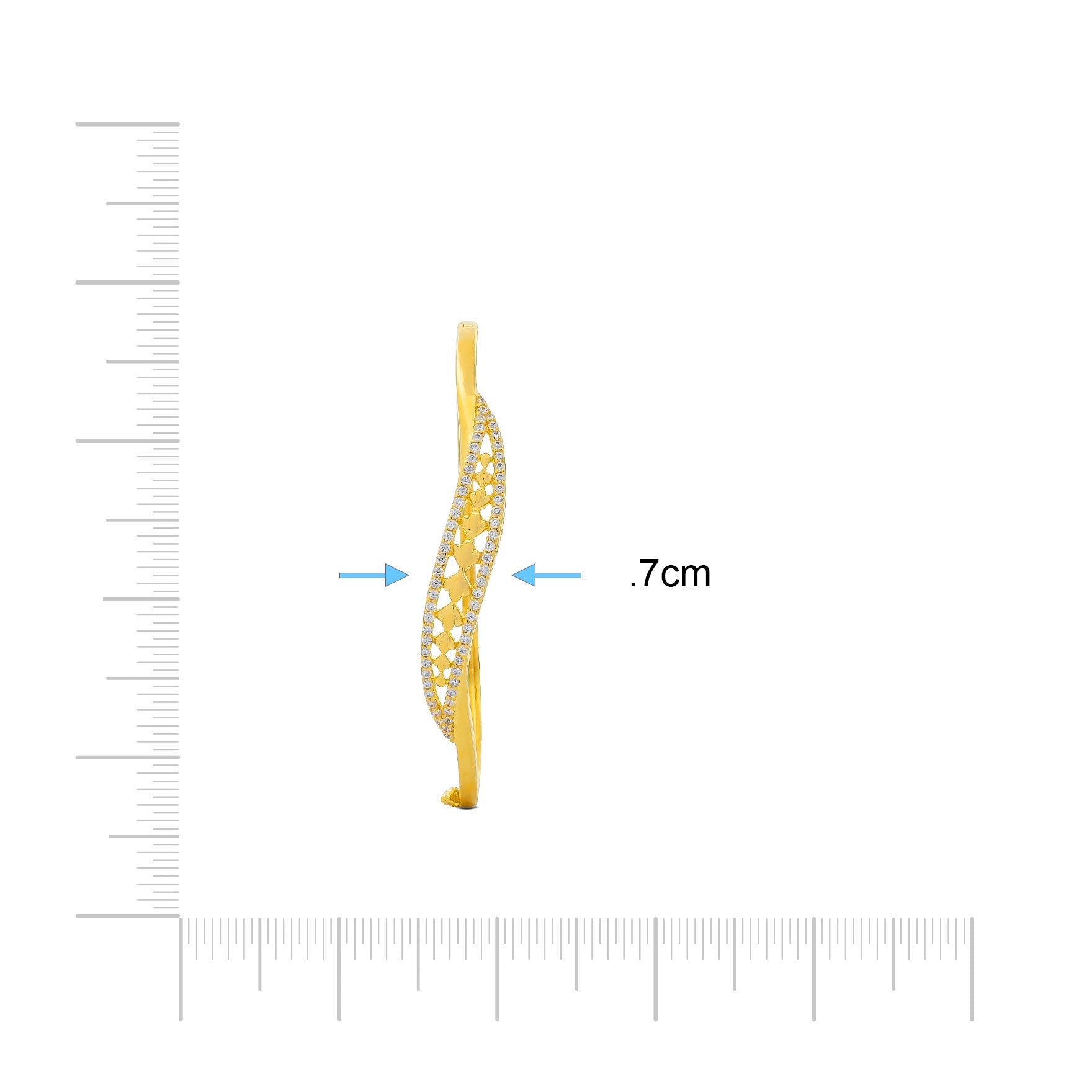 Stone Bracelet Bangle PSBRB77W-002