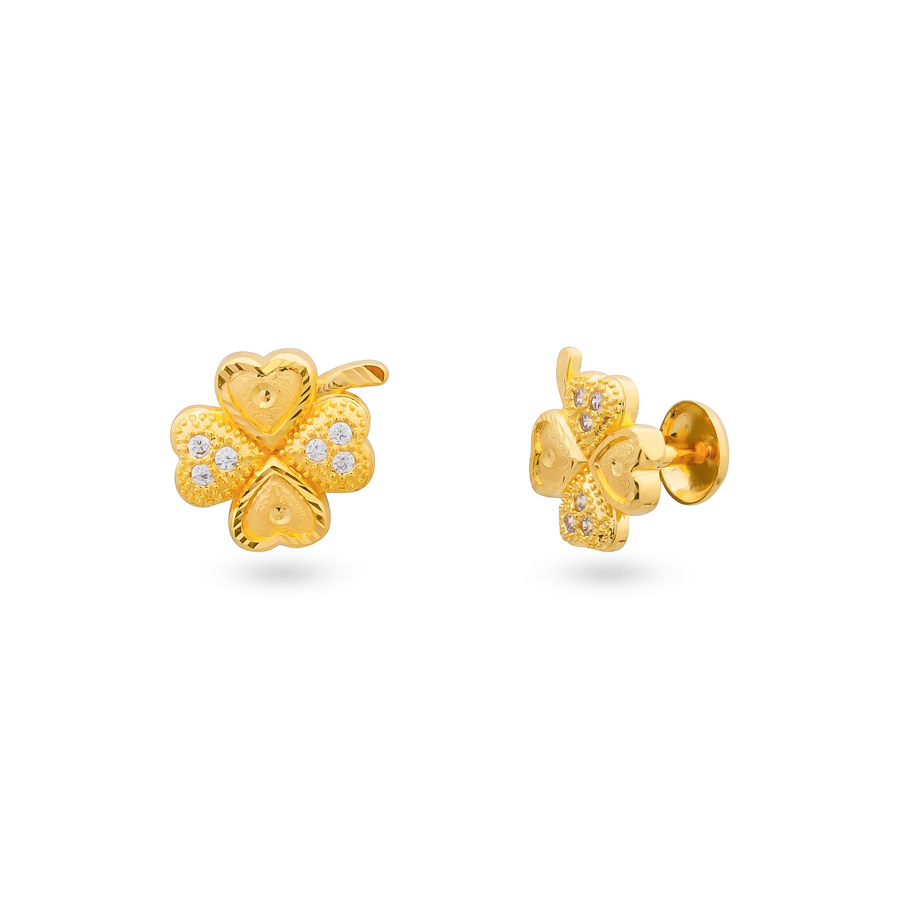Shop Gold Plated Stylish Stone Earrings at Parakkat Jewels