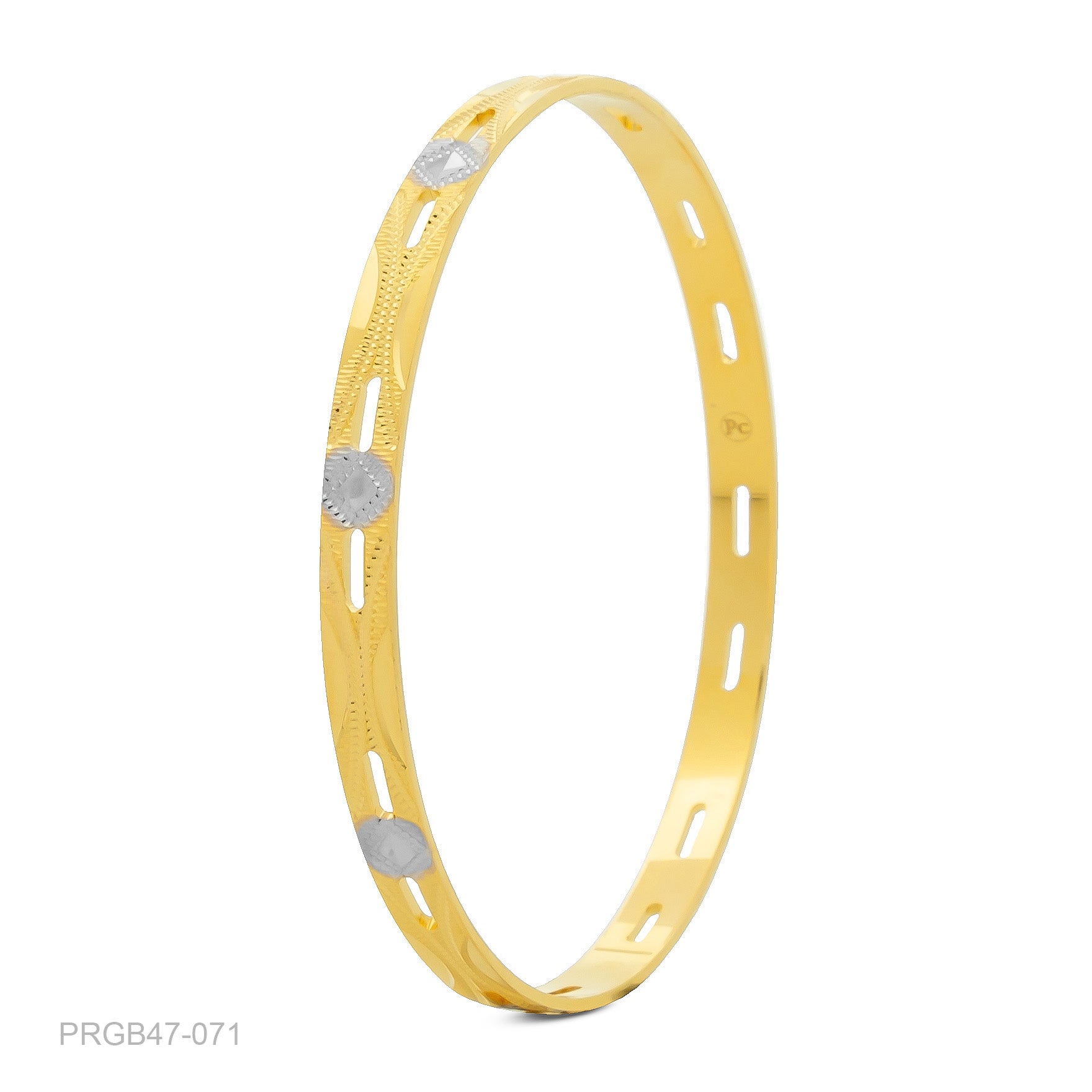 RHODIUM BANGLE PRGB47-071