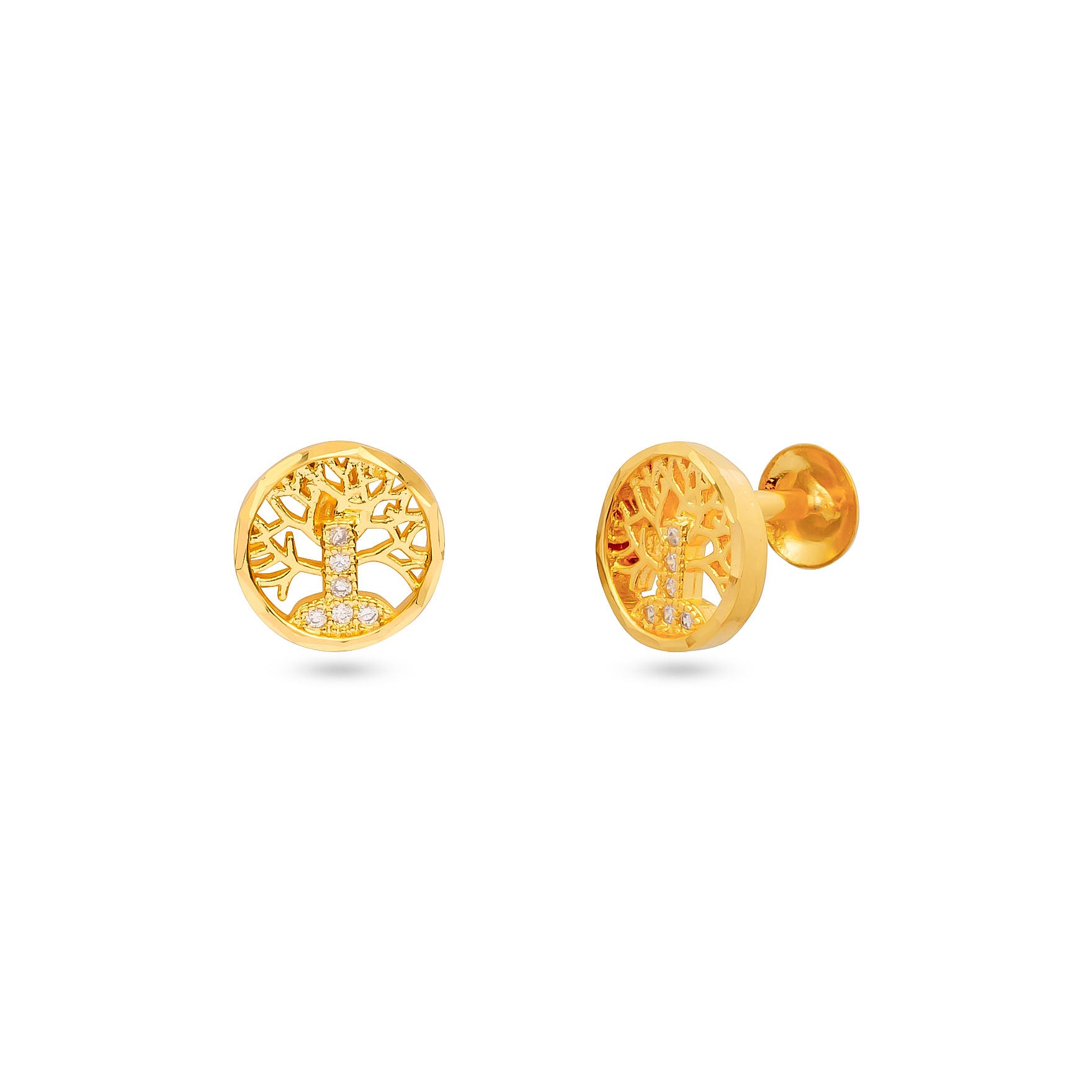 Shop 24k Gold Plated Stone Earrings Online | Parakkat Jewels