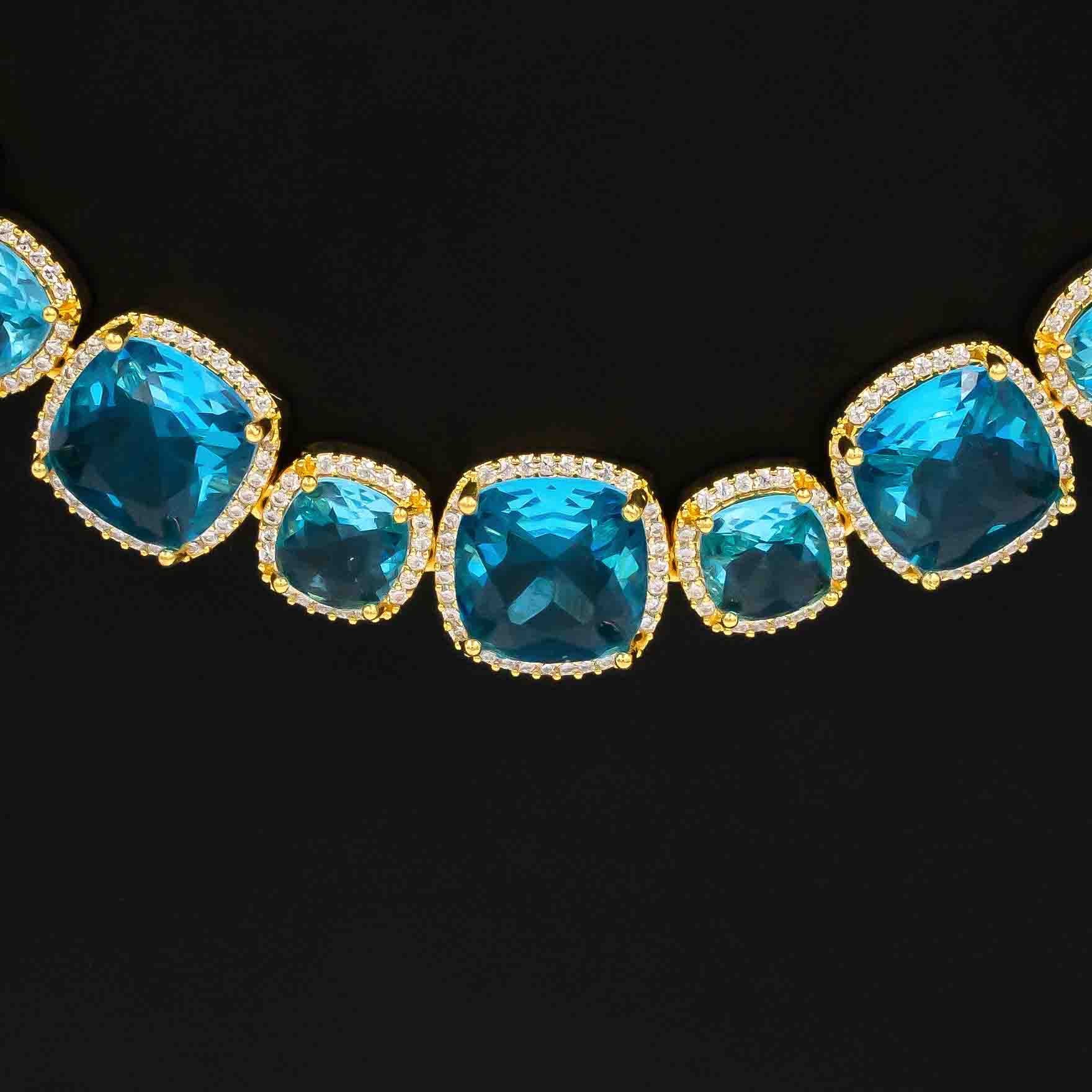 Stone Necklace with Stud PMSNS23WSB-008, PMSHST15WSB-082