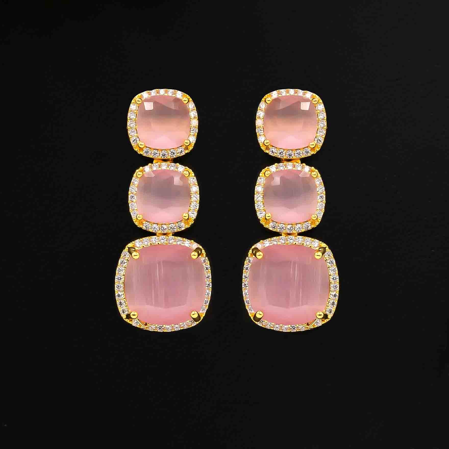 Stone Necklace with Stud PMSNS23WPN-008, PMSHST15WPN-082