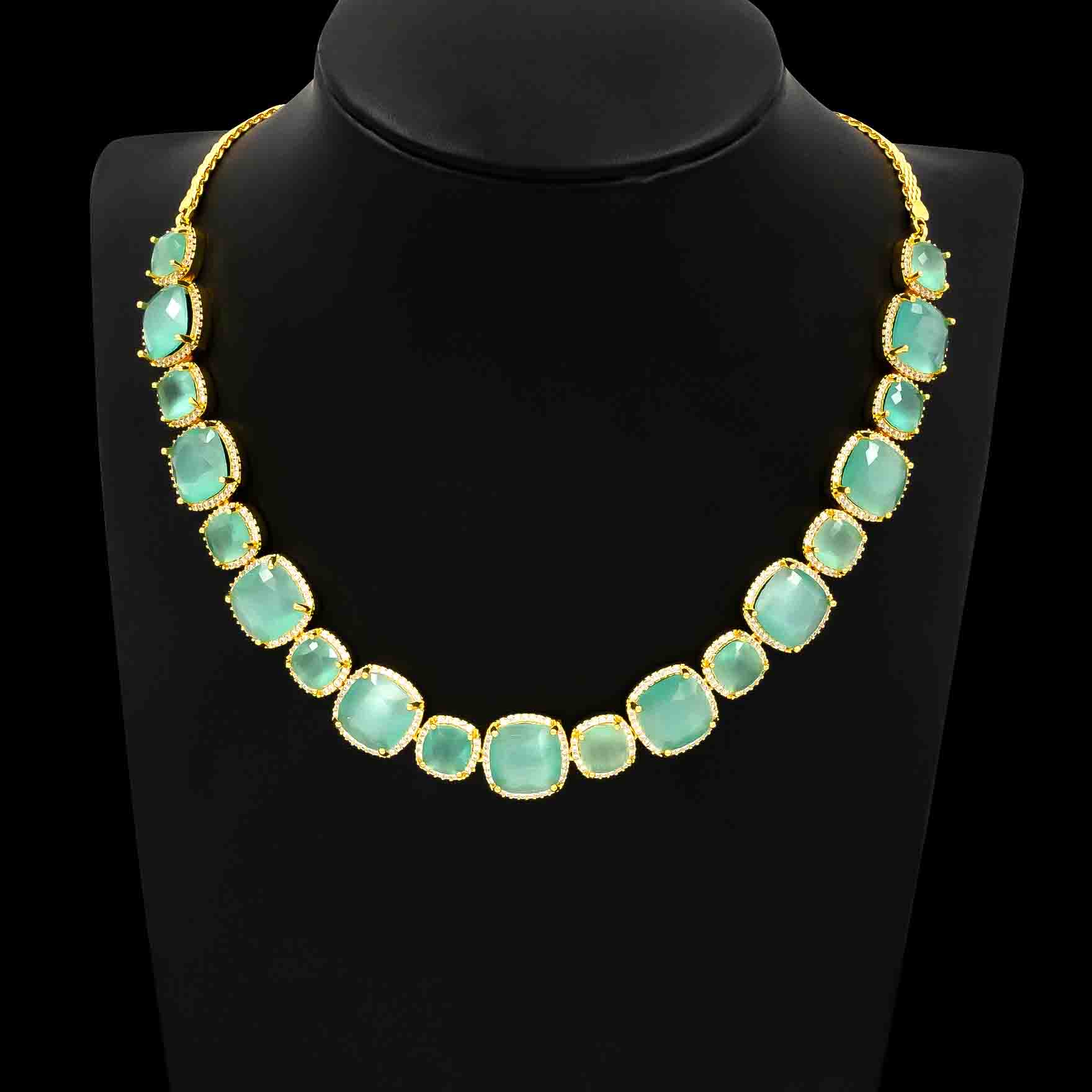 Stone Necklace with Stud PMSNS23WN-008, PMSHST15W-082