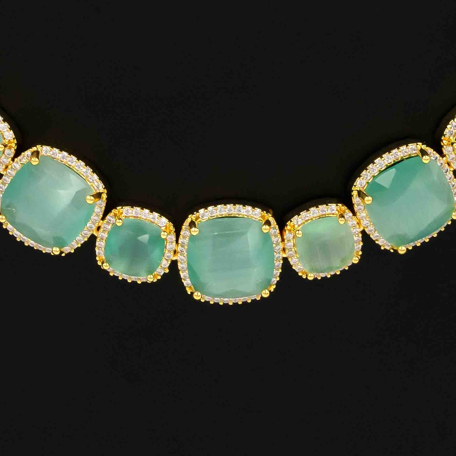 Stone Necklace with Stud PMSNS23WN-008, PMSHST15W-082