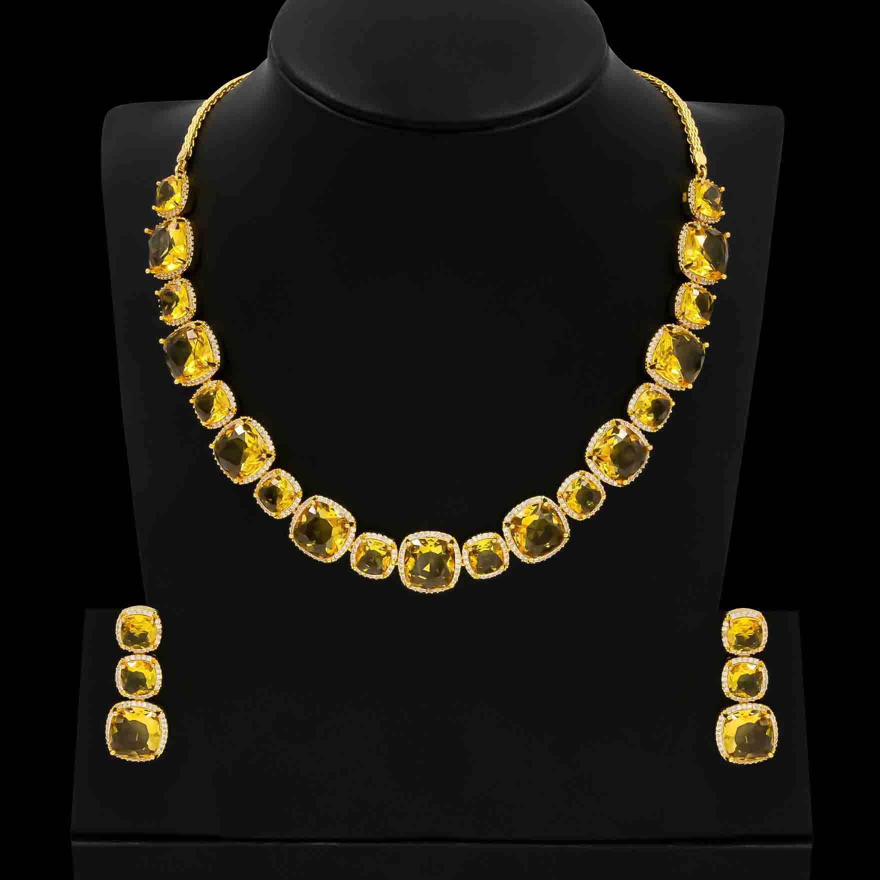 Stone Necklace with Stud PMSNS23WY-008, PMSHST15WY-082