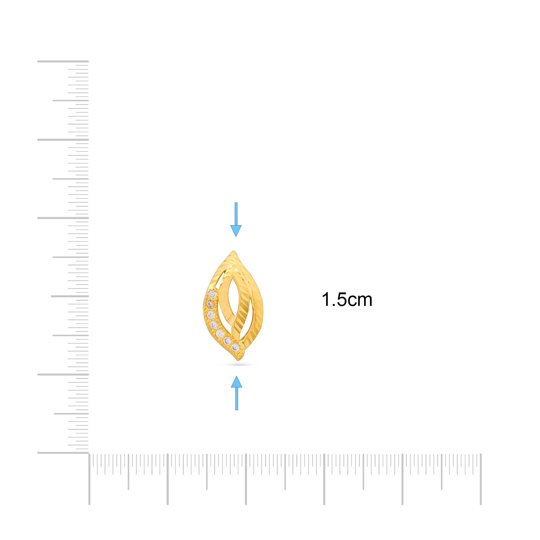 Shop Pure Gold Layered Stone Earrings | Parakkat Jewels