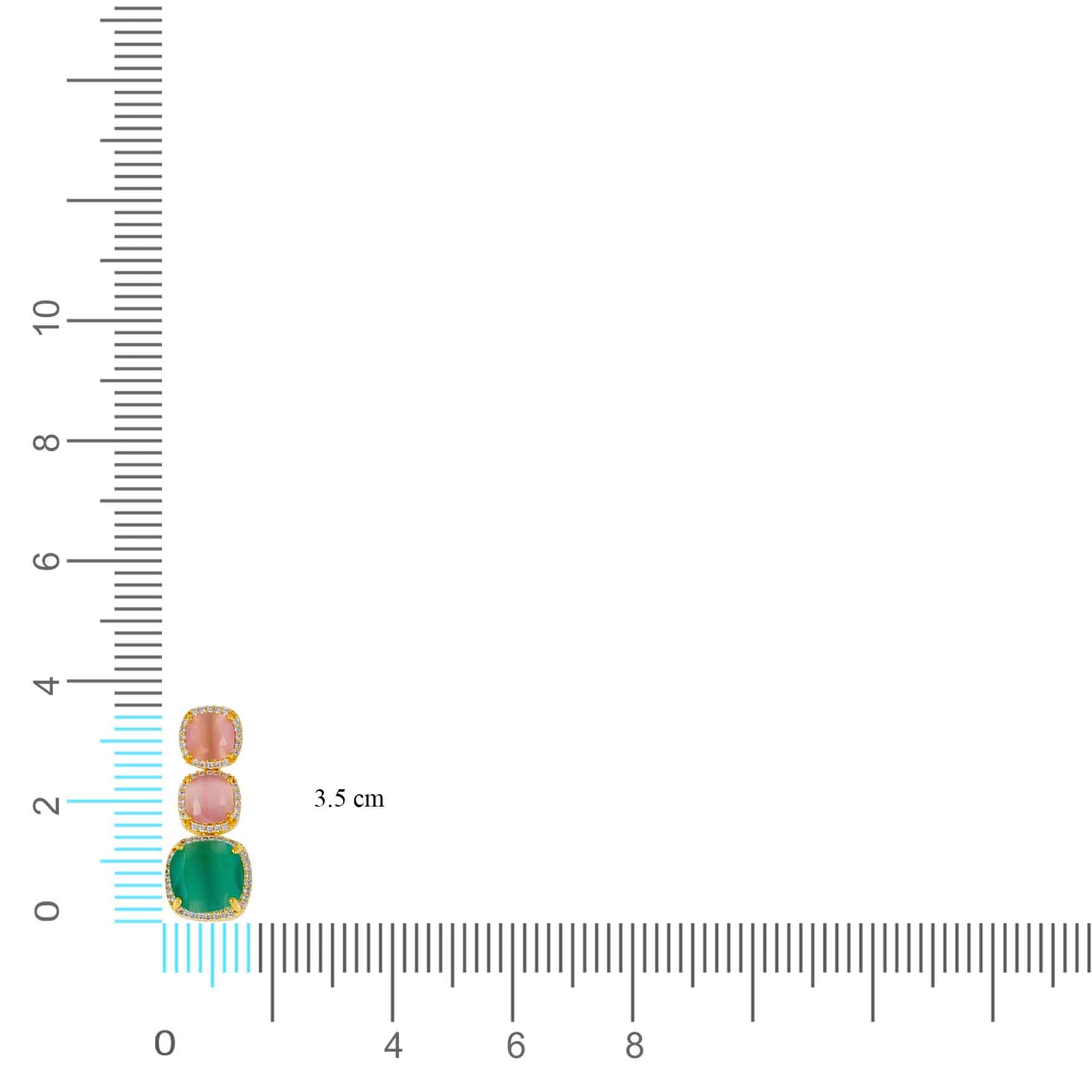 Stone Necklace with Stud PMSNS23WPNN-008, PMSHST15WPNN-082