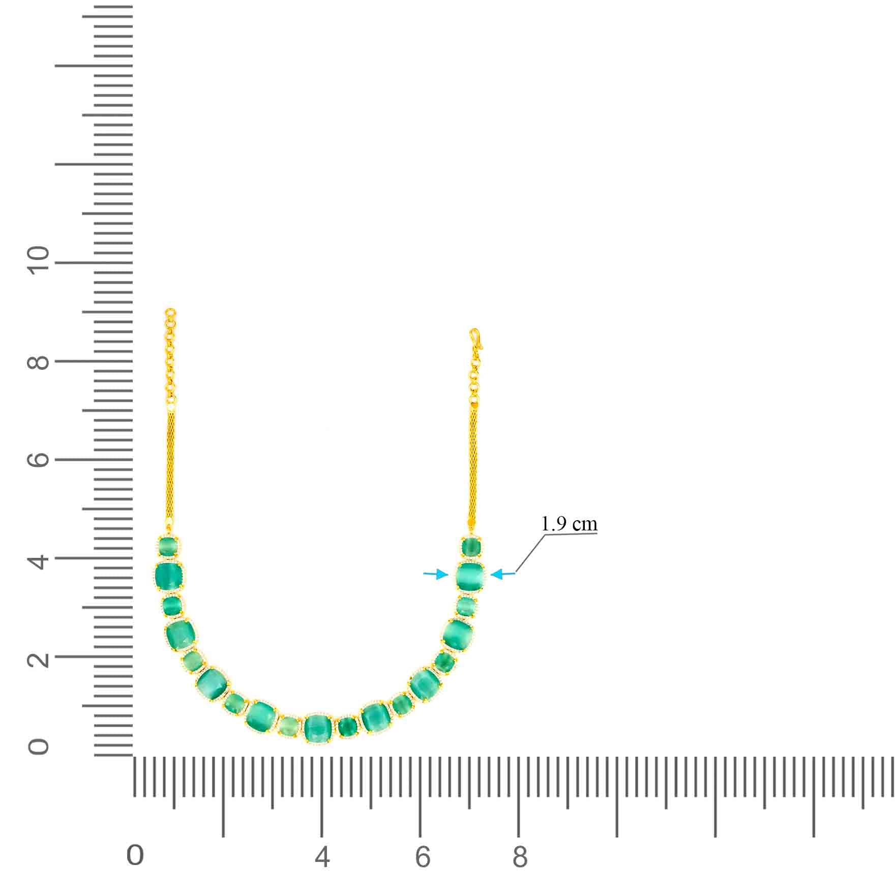 Stone Necklace with Stud PMSNS23WN-008, PMSHST15W-082