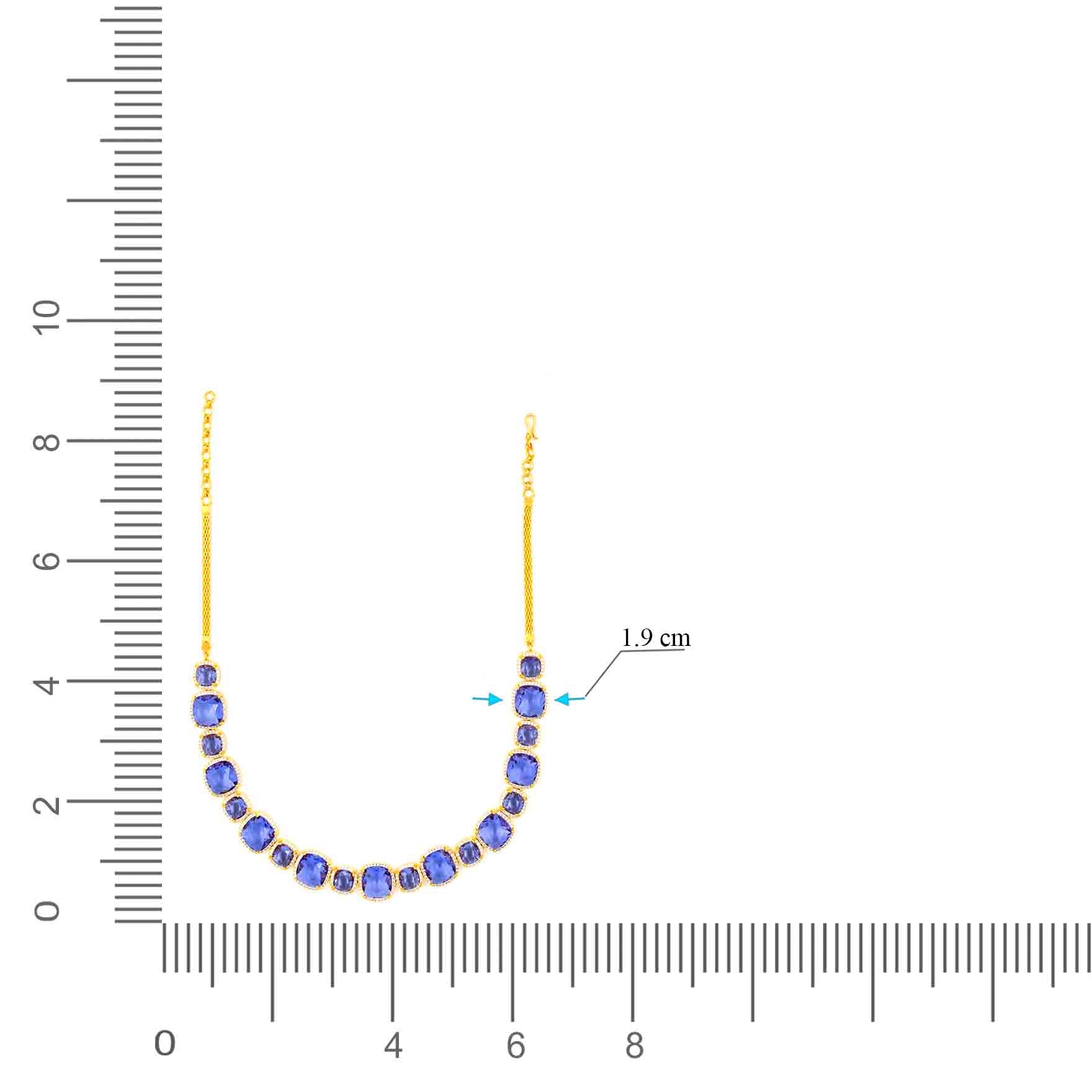 Stone Necklace with Stud PMSNS23WV-008, PMSHST15WV-082