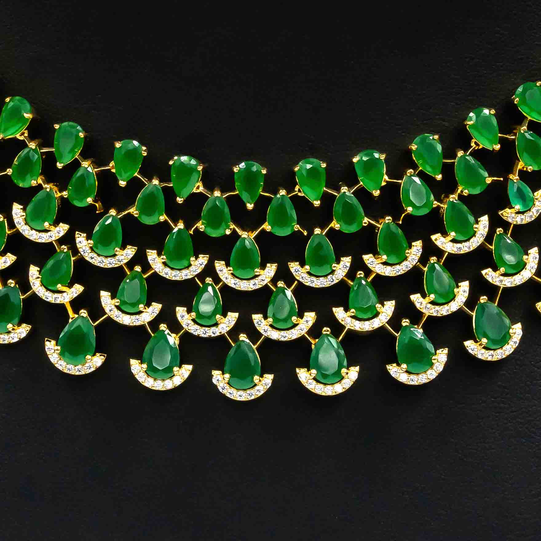 Stone Necklace with stud PMSNS7WG-0041, PMSHST11WG-053