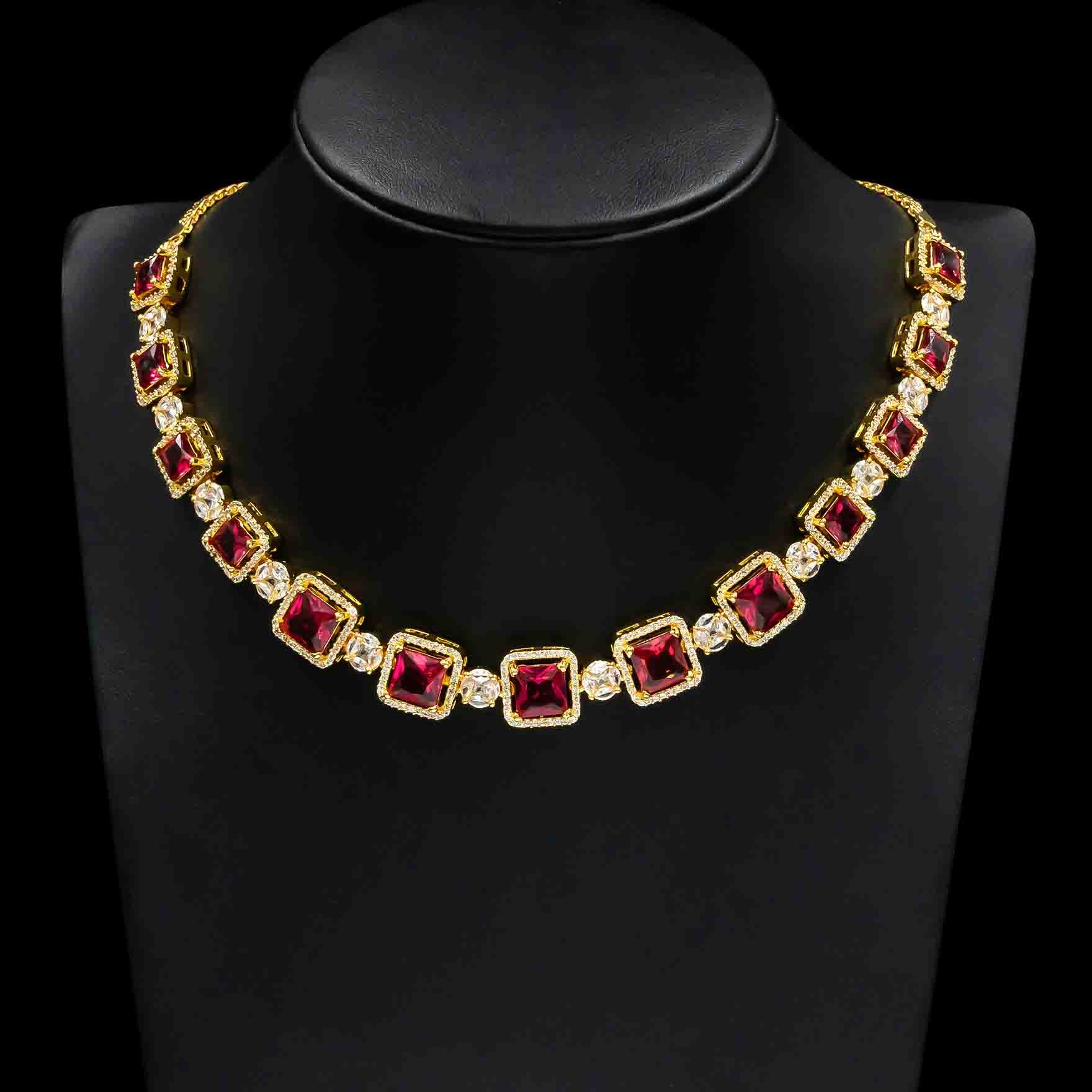 Stone Necklace with Stud PMSNS24WX-008, PMSHST11WX-003