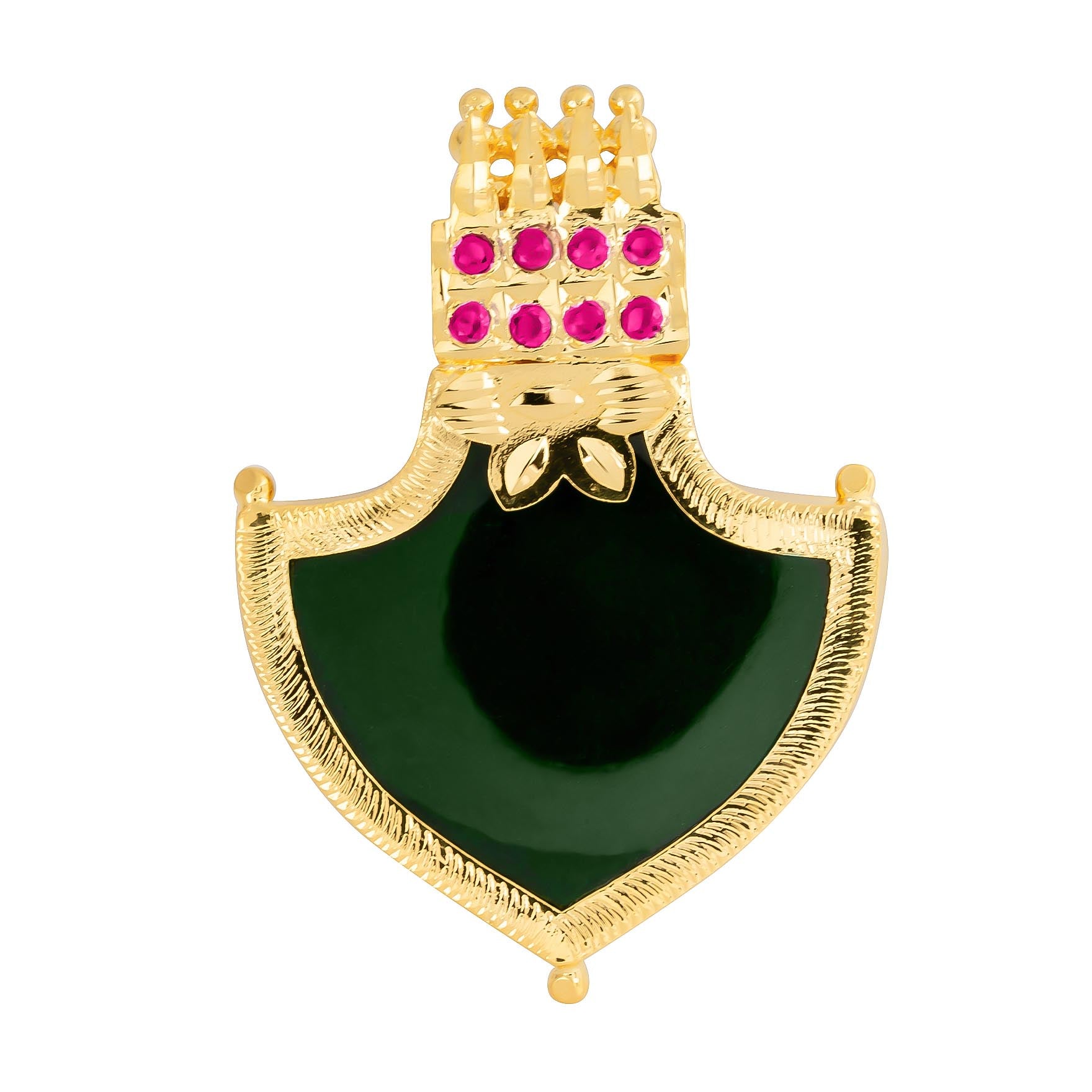 Palakka Green Stone Locket PSPKLPG12A-083