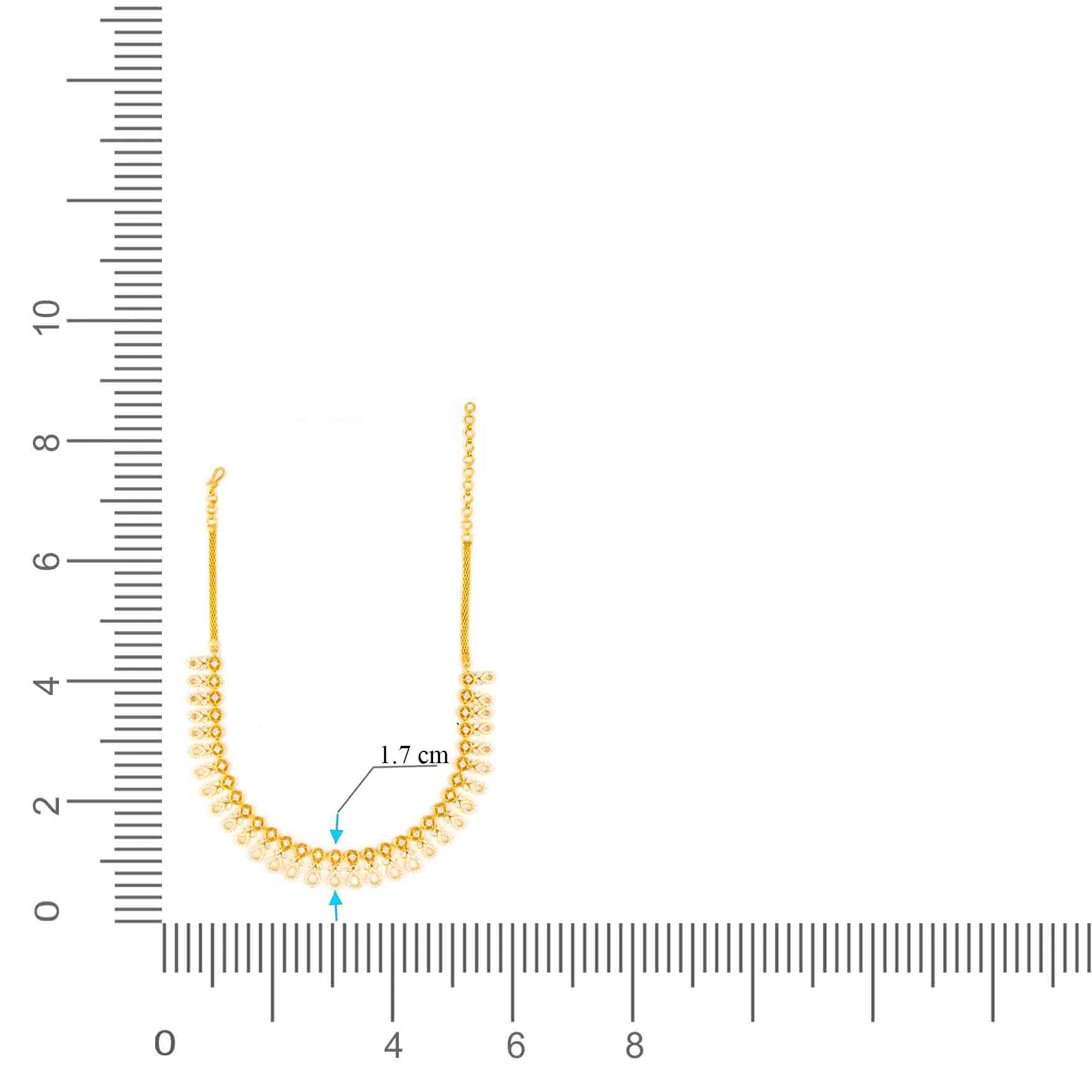 Stone Necklace with Stud PMSNS22W-008, PMSHST1W-022