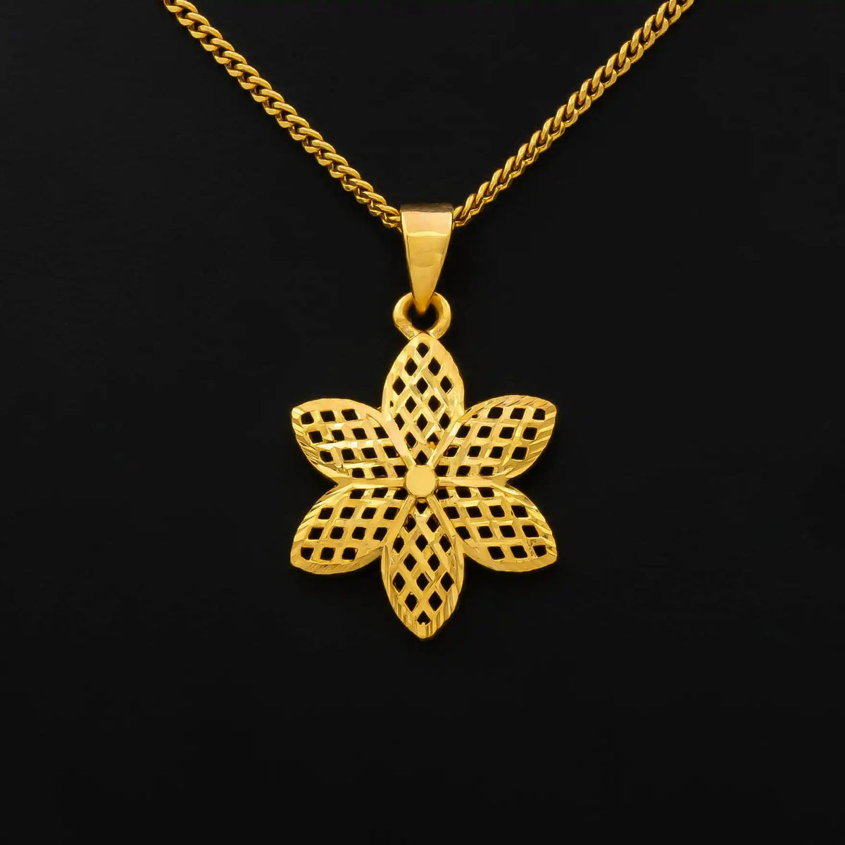 Golden Pendant PGLT136-09 - Gold Plated Jewellery | Parakkat Jewels