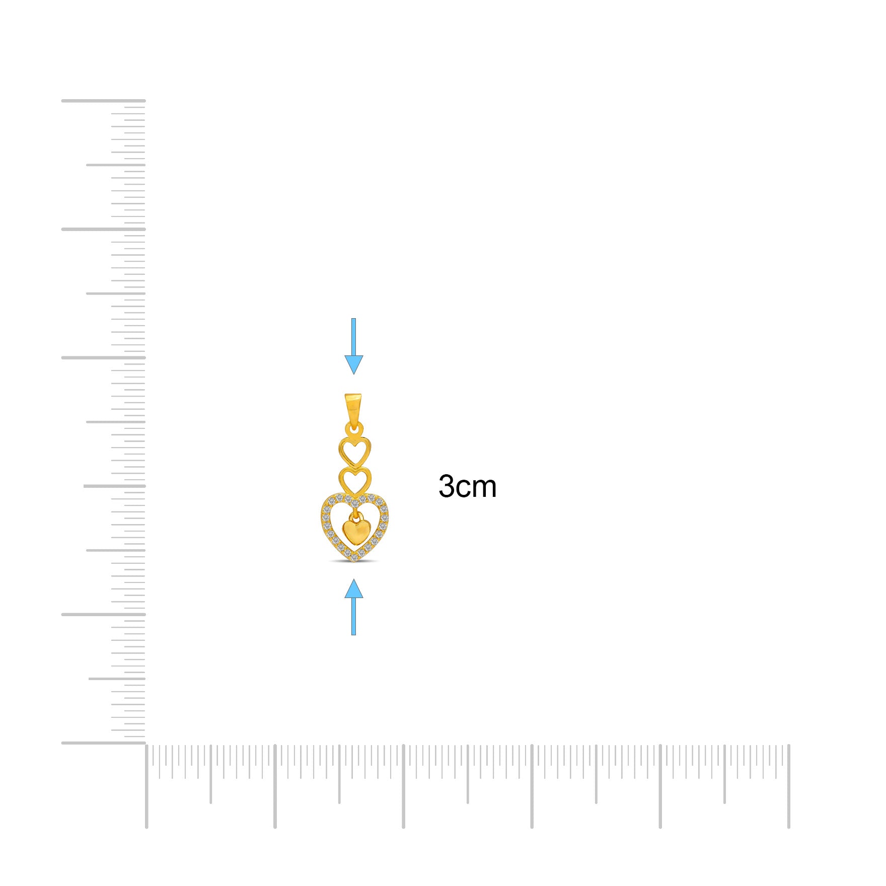 Golden Pendant PSLT80W-011