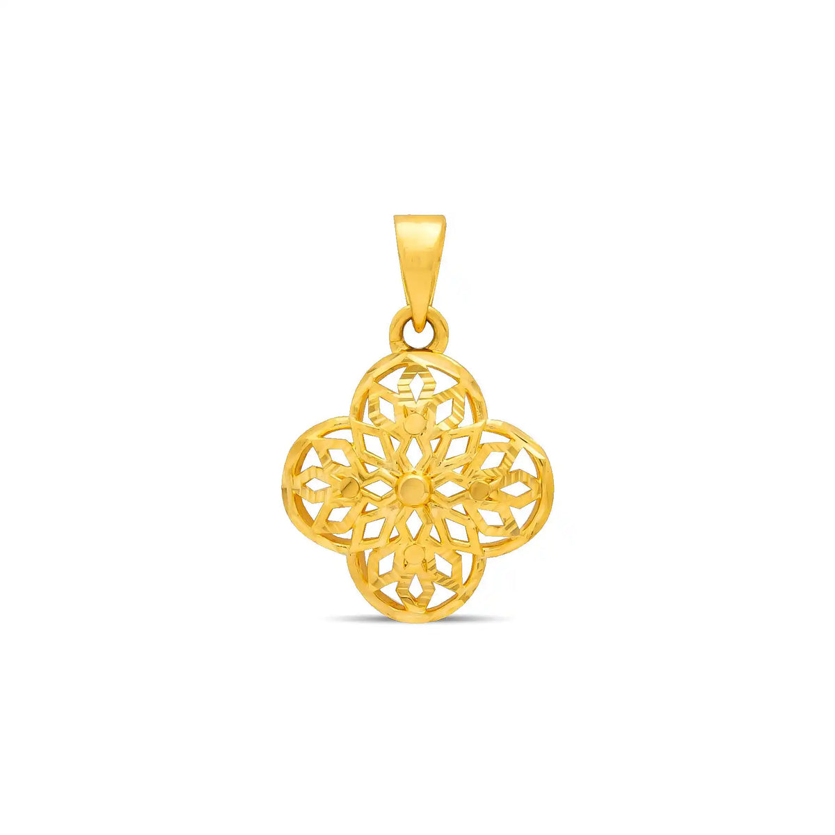 Golden Pendant PGLT142-09 - Gold Plated Jewellery | Parakkat Jewels